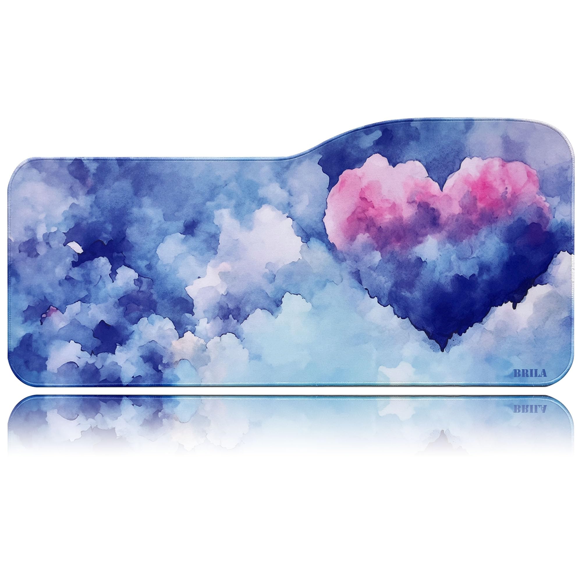 BRILA XXL Extended Gaming Mouse Pad with Non-Slip Rubber Base - 29.5
