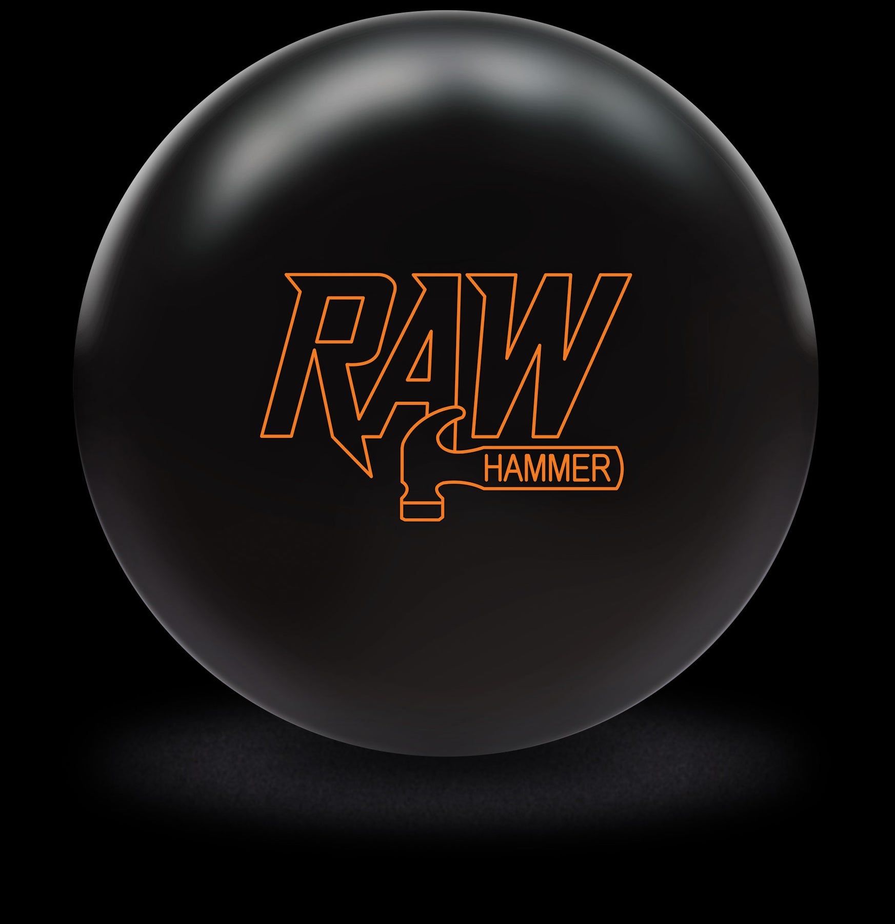 Hammer Raw Hammer Black Solid - Premium Bowling Ball for Professional Bowlers | Perfect for League Play and Tournaments