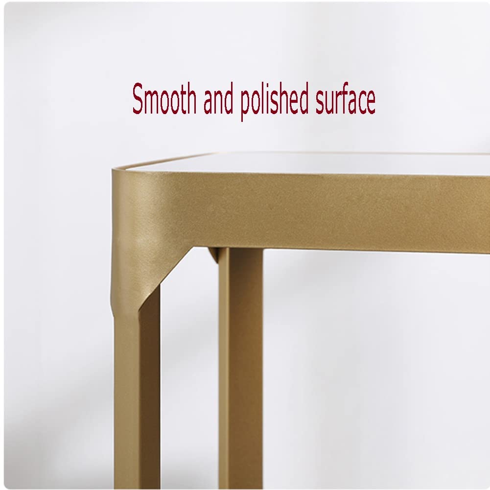Modern C-Shaped Side Table with Metal Bracket - 50x30x55cm Sofa Coffee Table, Bedside Table & Living Room Storage Shelf (Black) - Perfect for Small Spaces, Apartment Decor & Coffee Cup Placement