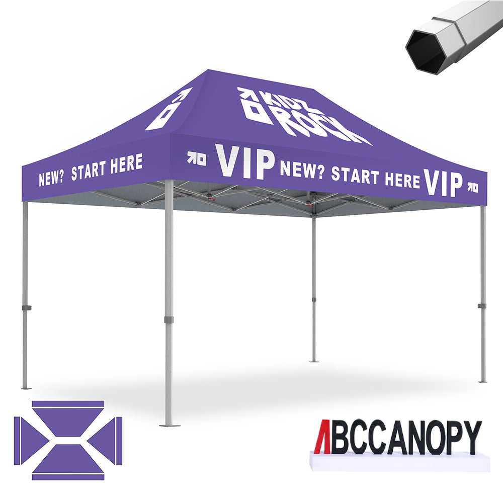 ABCCANOPY Heavy Duty Custom Canopy Tent 8x8/10x10/10x15/10x20 ft - Premium Pop Up Shelter for Outdoor Events, Farmers Markets & Camping (S2 Premium Series)