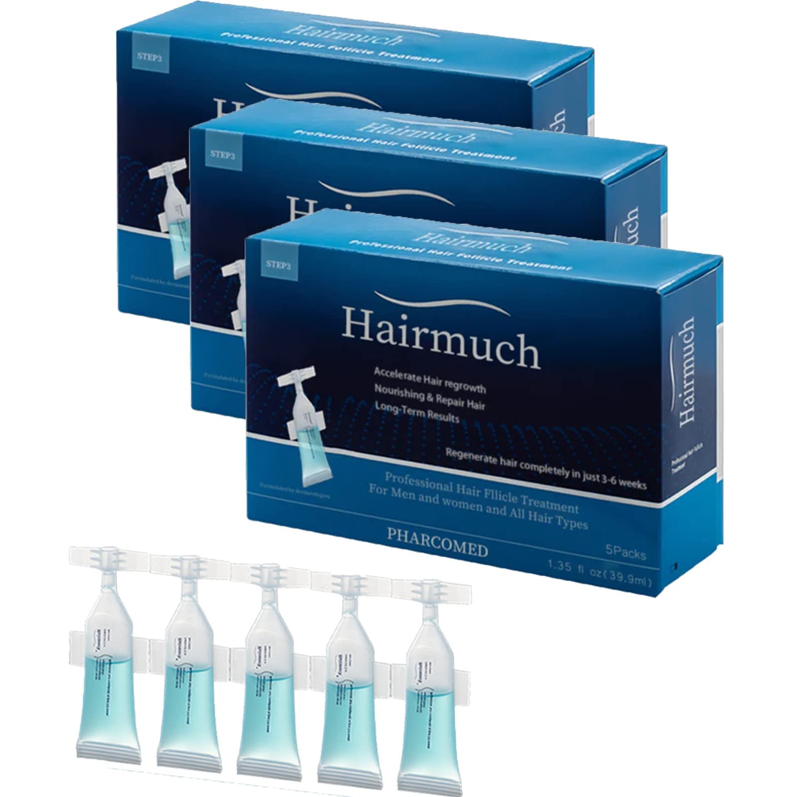 BIERDAN Hair Growth Serum for Thicker & Stronger Hair - Hair Regrowth Treatment with Ampoule Technology | Reduce Hair Loss & Stimulate Follicles for Men & Women - Perfect for Thinning Hair, Receding Hairline & Daily Hair Care Routine