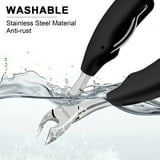 Professional Thick & Ingrown Toenail Clippers Set for Men & Seniors - Heavy Duty Nail Trimmer with Non-Slip Handle - Perfect for Thick, Hard, or Ingrown Toenails at Home or Travel