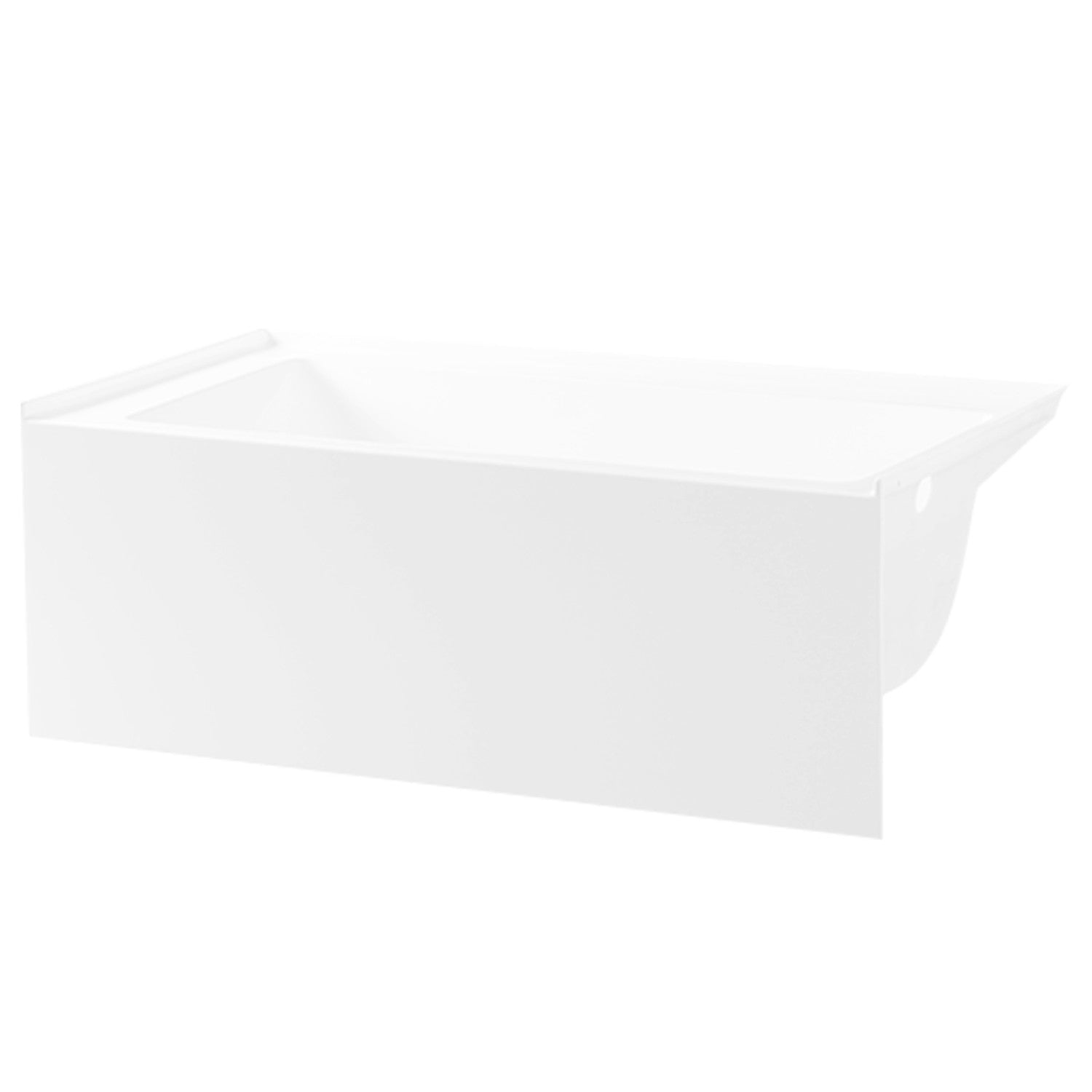 Aqua Eden VTAP603622R 60-Inch Acrylic Rectangular 3-Wall Alcove Bathtub - Right Hand Drain, Glossy White - Perfect for Modern Bathroom Renovations & Spa-Like Relaxation