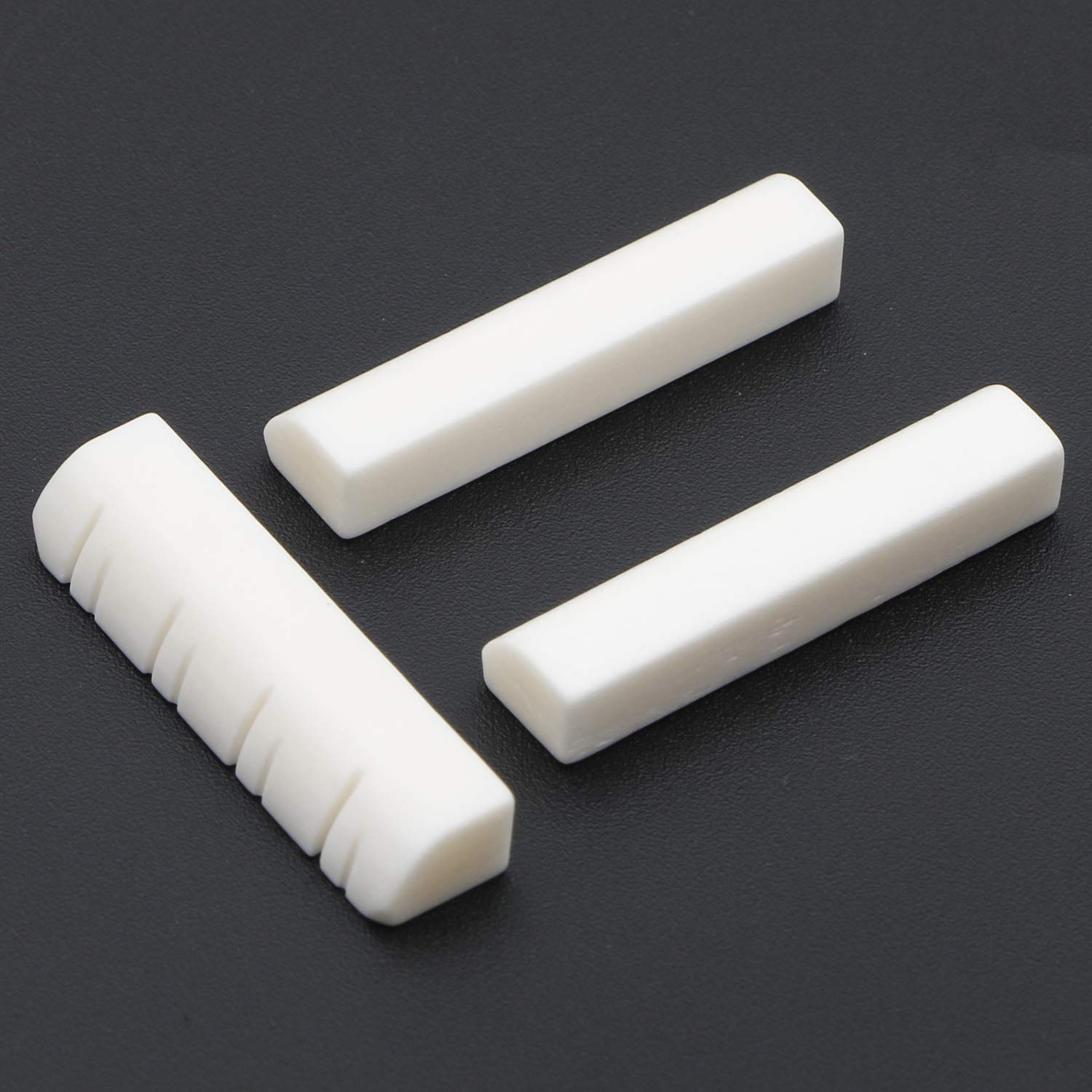 3PCS Premium Bone Guitar Nut & Mandolin Upper Nut Set - High-Quality Replacement for Luthiers & Guitar Makers - Perfect for Guitar Repair, Setup & Custom Builds