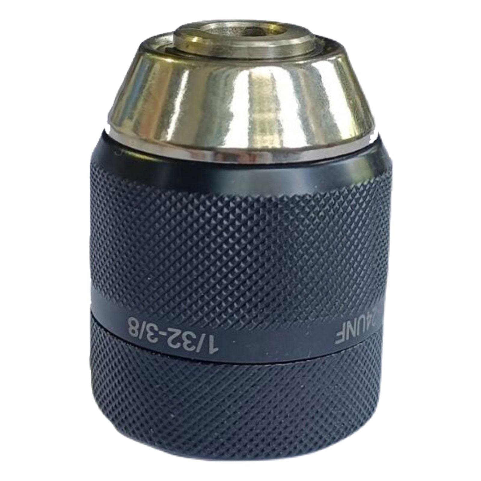 Heavy Duty Keyless Drill Chuck Converter 3/8-24 Shank Adapter - High Carbon Steel Tool for Woodworking, Metalworking & DIY Projects - Perfect for Drilling, Milling & Precision Centering