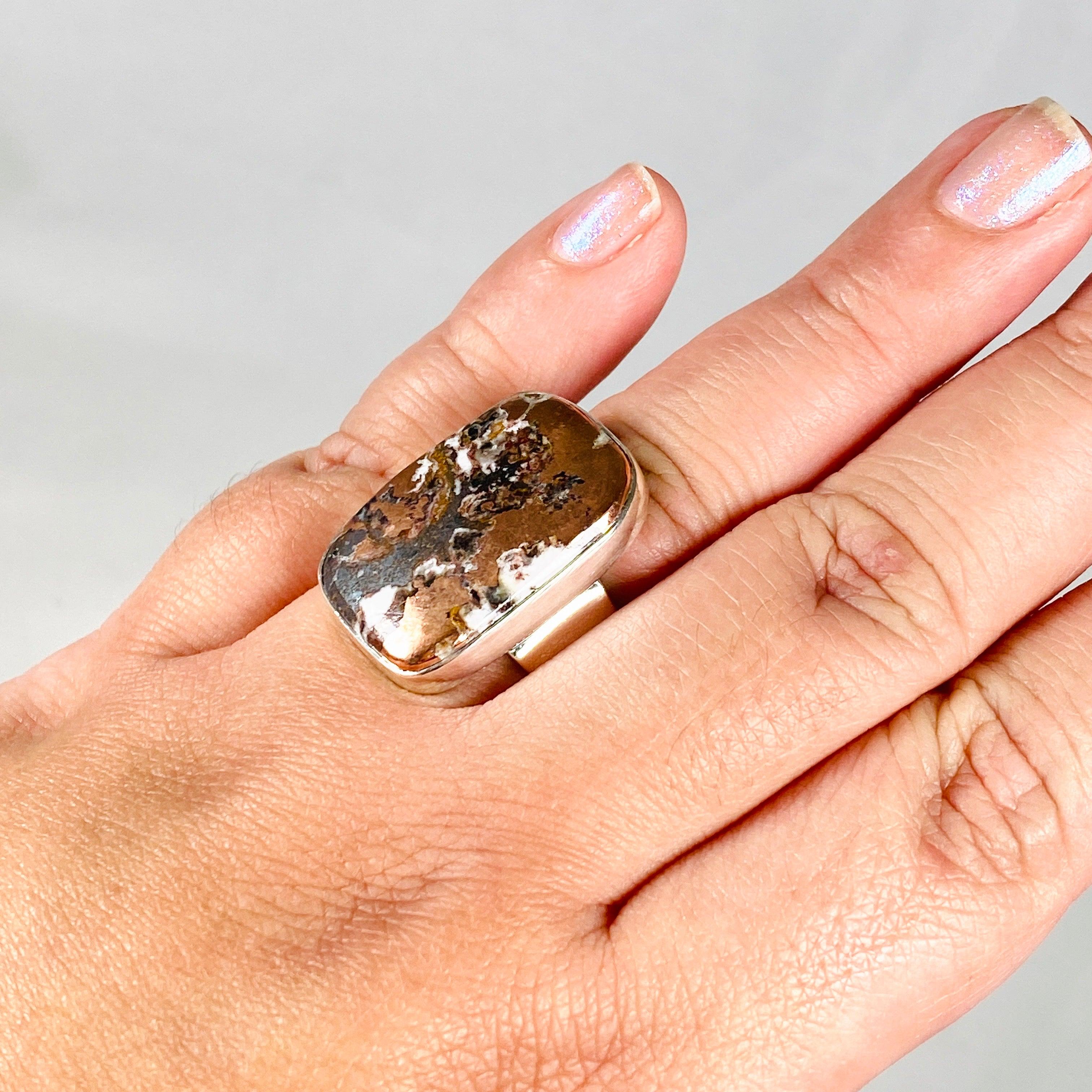 Copperite Rectangular Ring - Size 10 - KRGJ3040 - Elegant Minimalist Jewelry for Women - Perfect for Everyday Wear, Office & Special Occasions