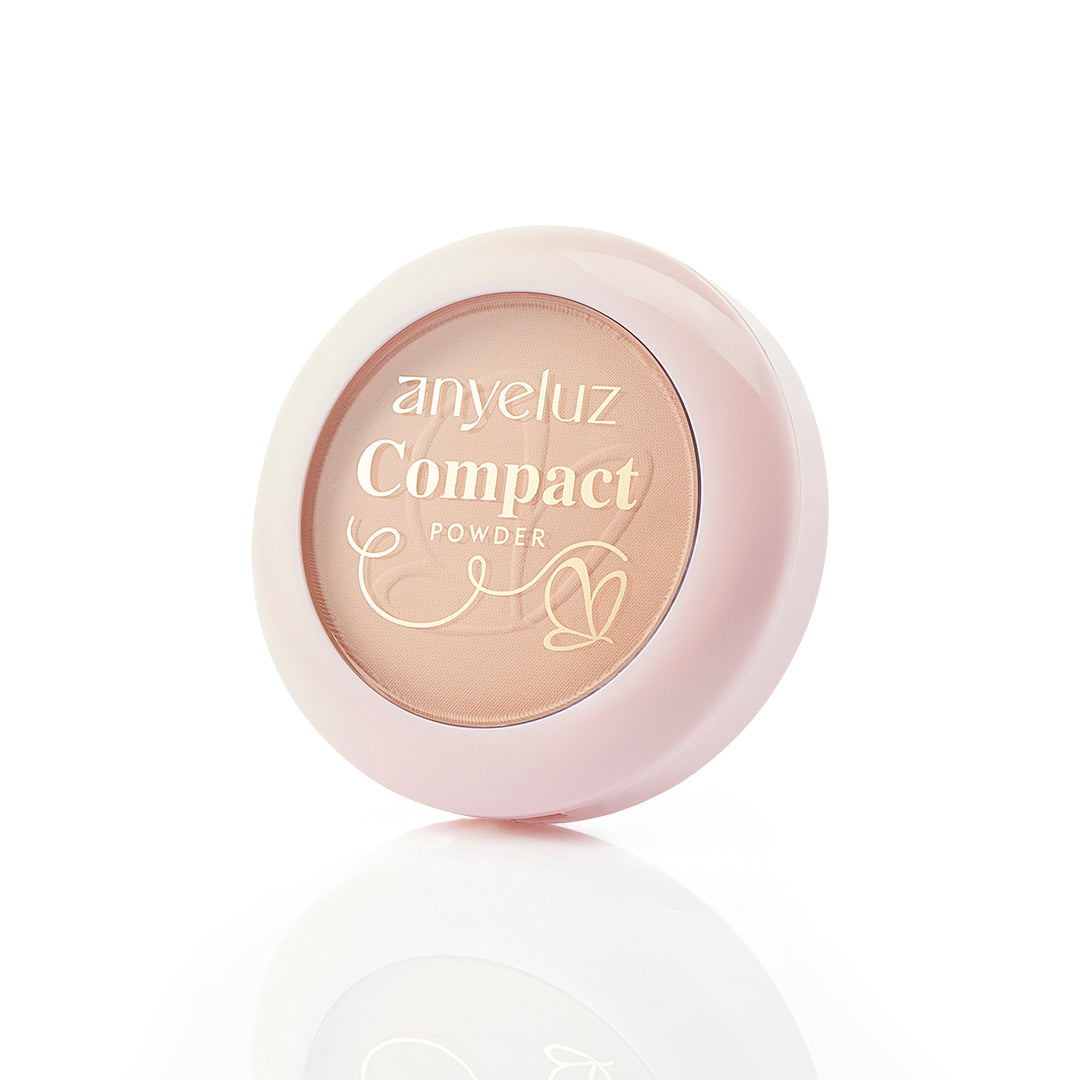 Anyeluz Compact Powder - Long Lasting Matte Finish, Oil Control & Pore Minimizing for Flawless Skin | Perfect for Daily Makeup & Touch-Ups