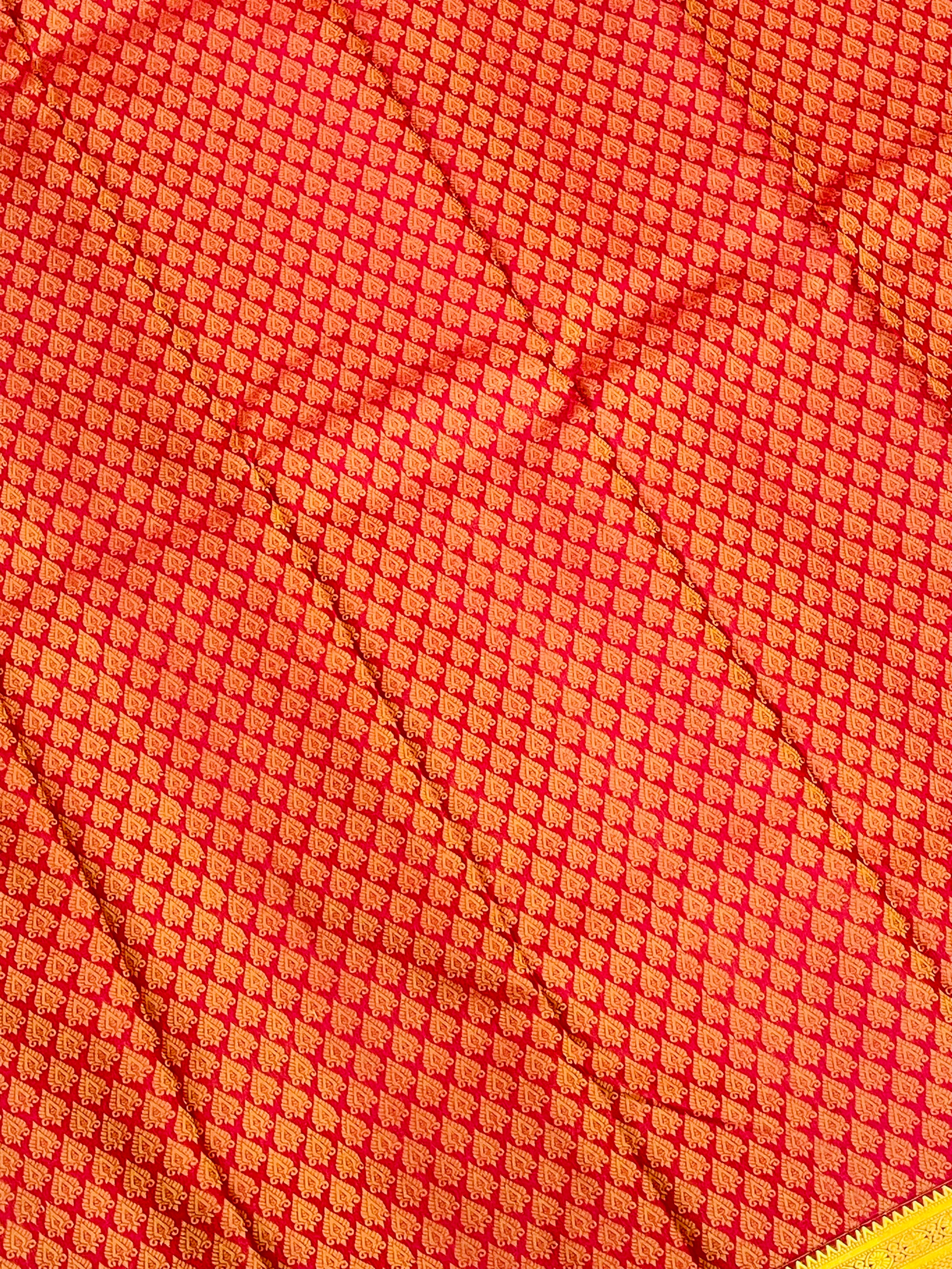 Elegant Maroon Floral Pure Kanchipuram Silk Saree with Gold Zari Work for Women | Traditional Indian Bridal & Wedding Attire | Perfect for Festivals & Special Occasions