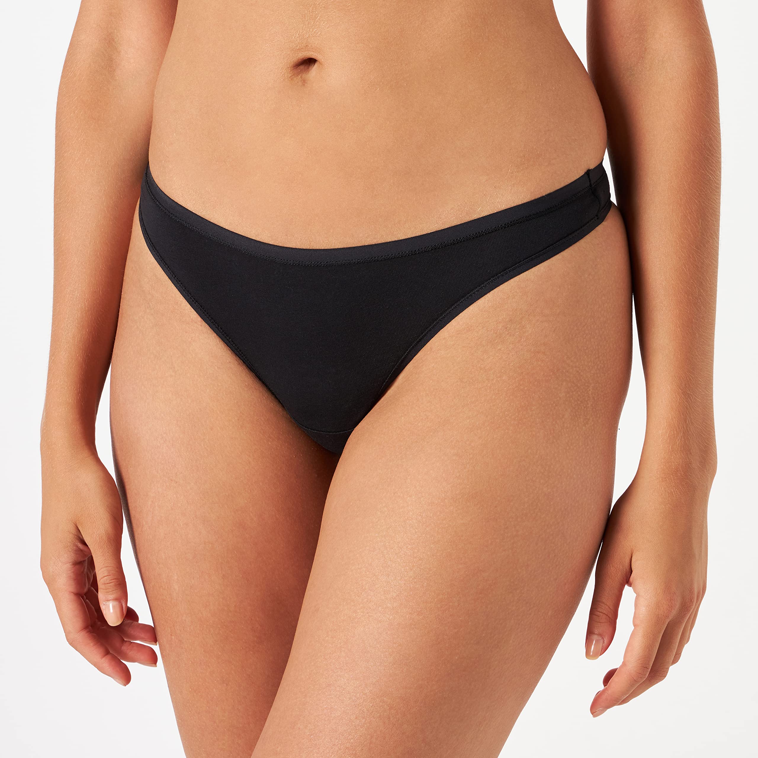 Amazon Essentials Women's Cotton Thong Underwear 6-Pack - Soft, Breathable & Comfortable for Everyday Wear, Workout & Sleep