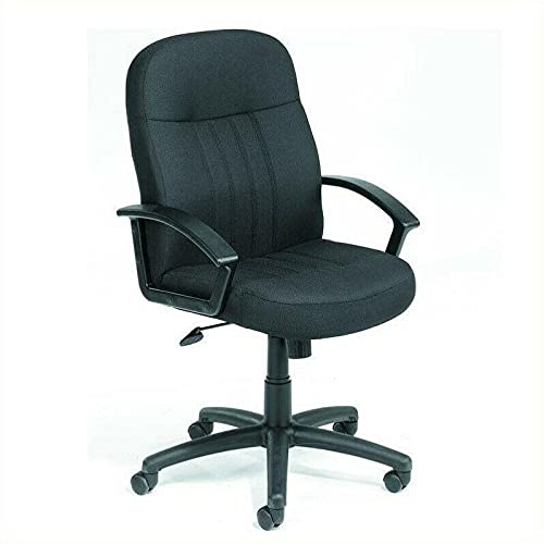 Black Plastic Executive Gaming Chair - Ergonomic Swivel Computer Desk Chair for Home Office & Gaming Setup | Comfortable High Back Support for Work & Play