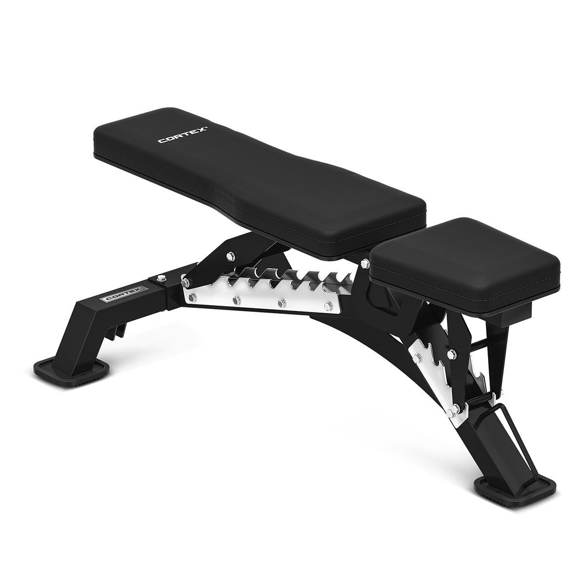 CORTEX ALPHA SERIES FID 11 Commercial Multi-Adjustable Weight Bench with Decline - Heavy Duty Home & Gym Workout Equipment for Strength Training & Fitness