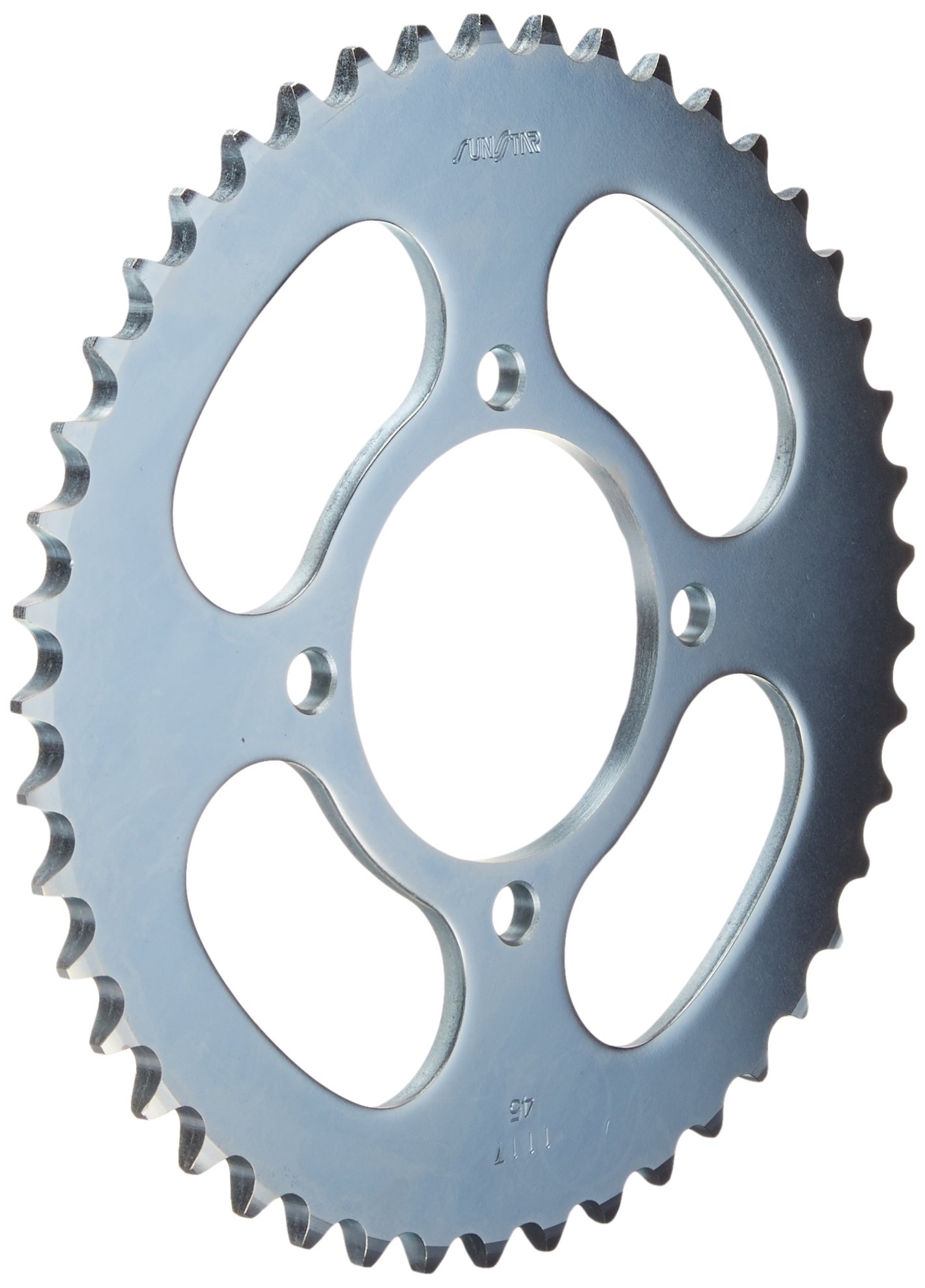 2-111745 45-Teeth 420 Chain Size Rear Steel Sprocket for Motorcycle & ATV, Silver, 2XL - Durable Replacement Part for Off-Road Bikes and Custom Builds
