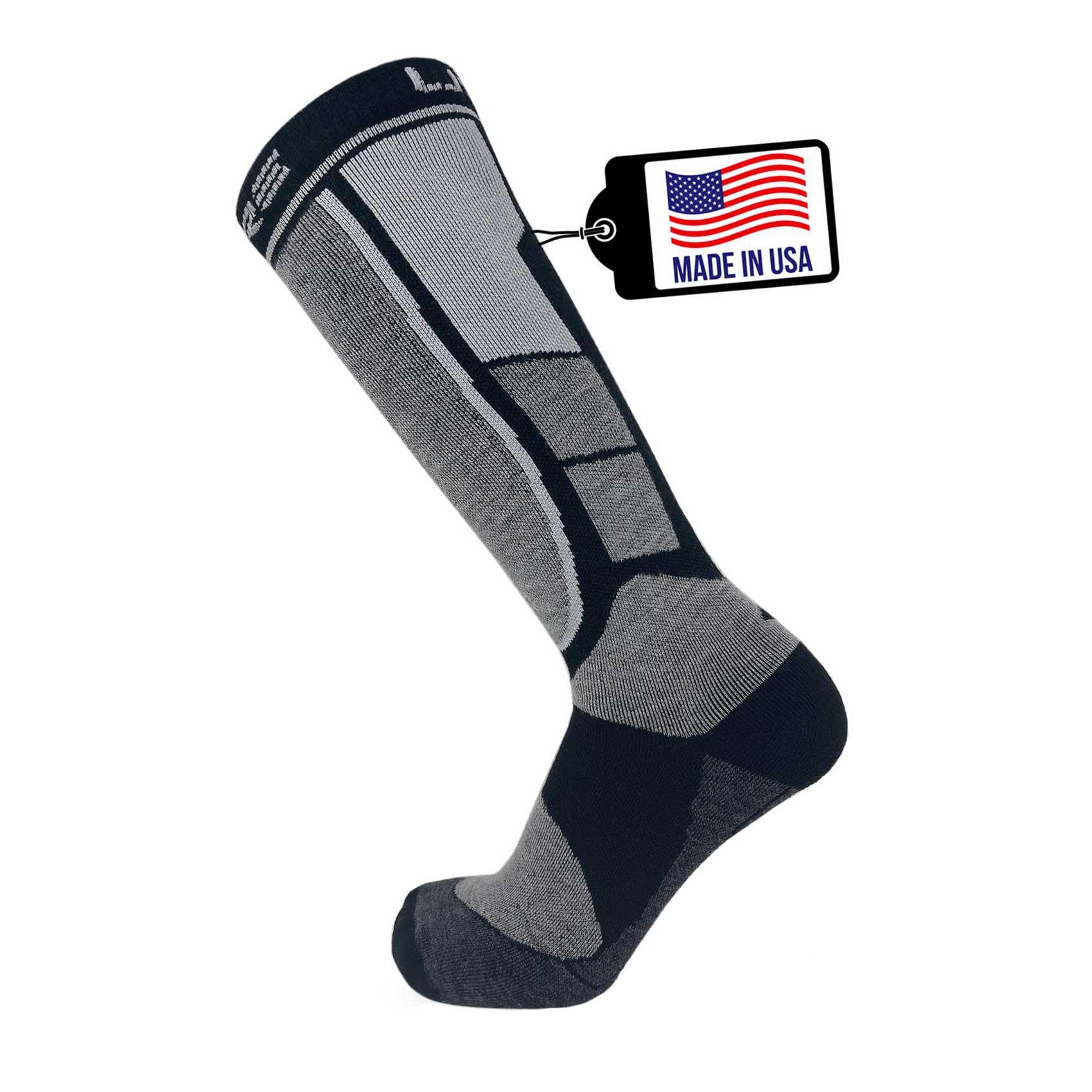 Premium Alpaca Wool Ski Socks for Men & Women - Ultra Warm, Breathable & Lightweight Winter Socks - Made in USA - Perfect for Skiing, Snowboarding & Outdoor Hunting Adventures