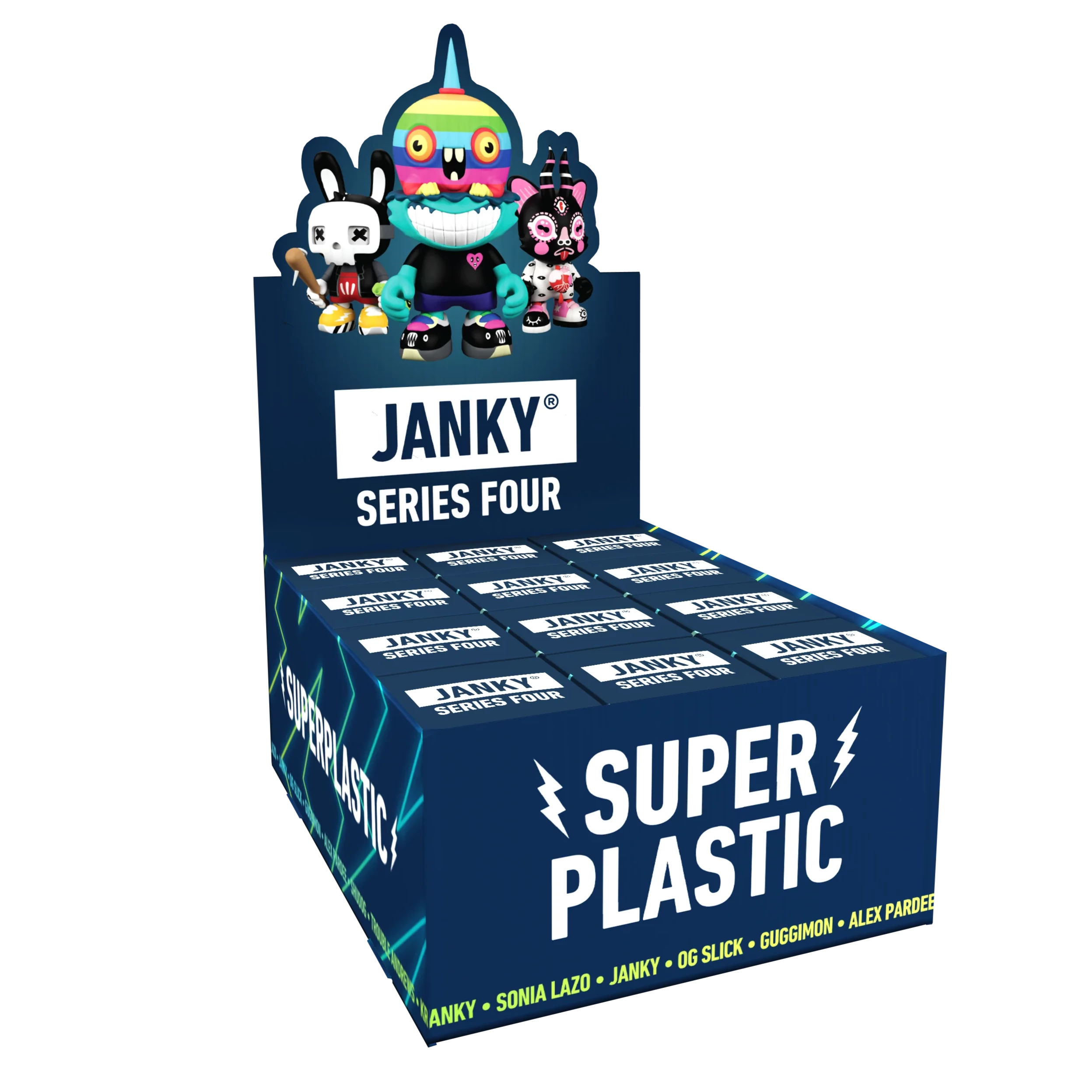 Superplastic Janky Series 4 Collectible Blind Box - Cute Vinyl Art Figure Toy for Display, Gifts & Surprise Unboxing Fun