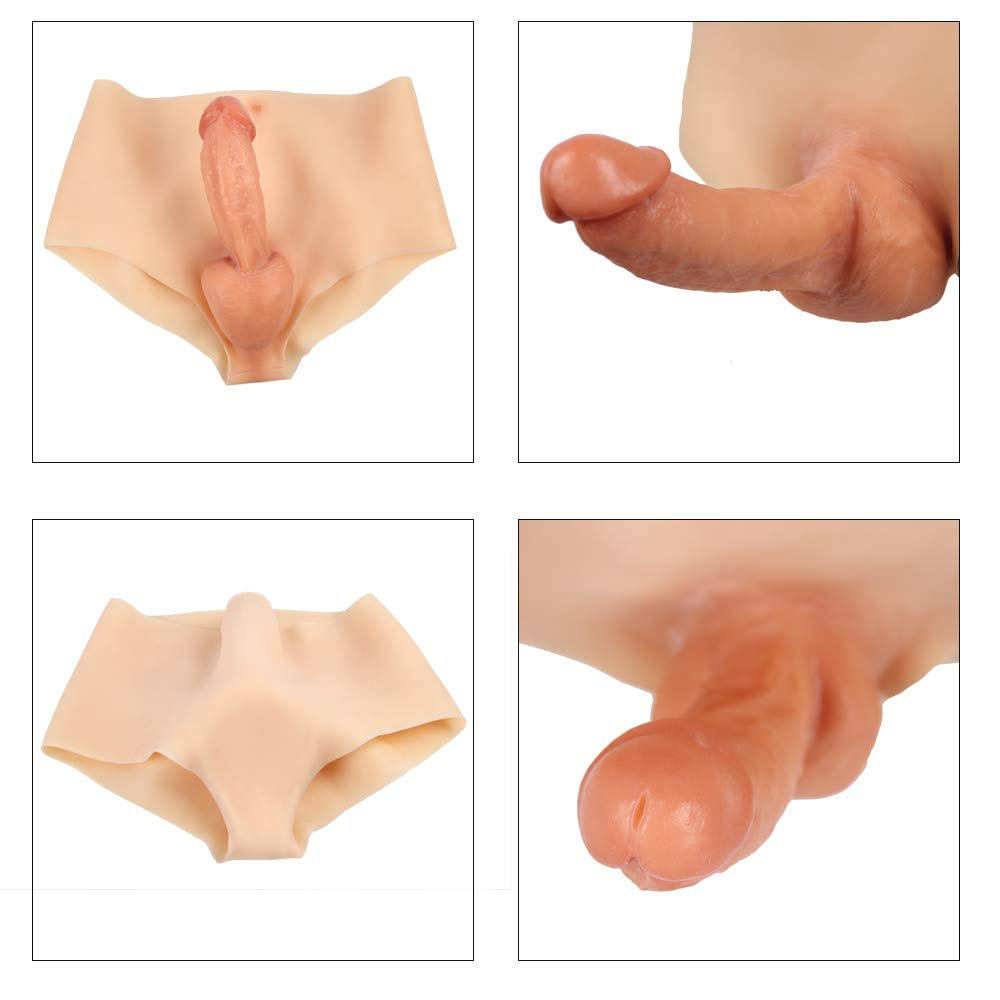 5 Inch Realistic Silicone Dildo Panties - Adjustable Strapless Strap-On for Women, Lesbian Couples & Solo Play | Soft Flexible Penis Toy for BDSM, Roleplay & Masturbation | Waterproof & Body-Safe Adult Sex Toy