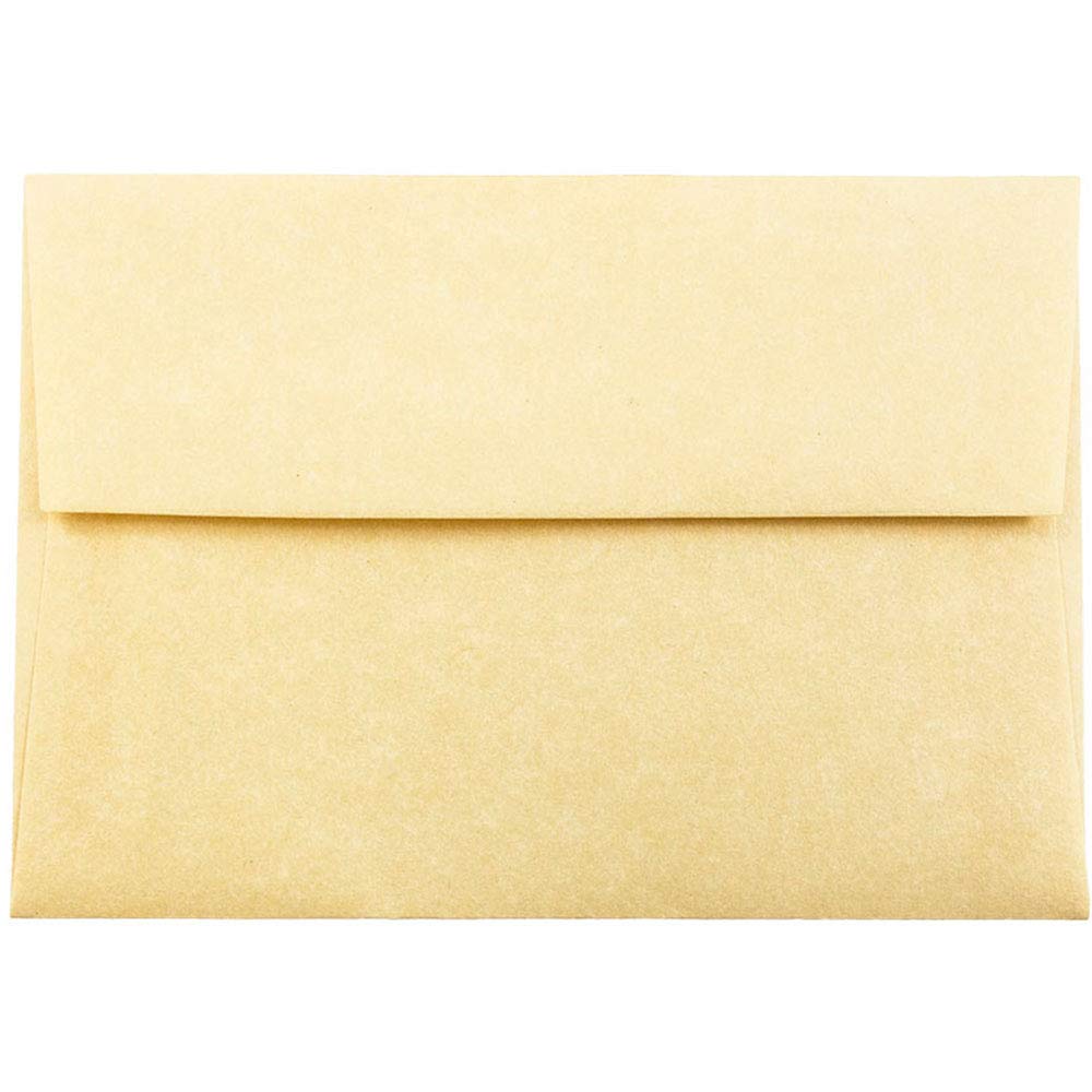 JAM PAPER 4Bar A1 Parchment Invitation Envelopes - 3 5/8