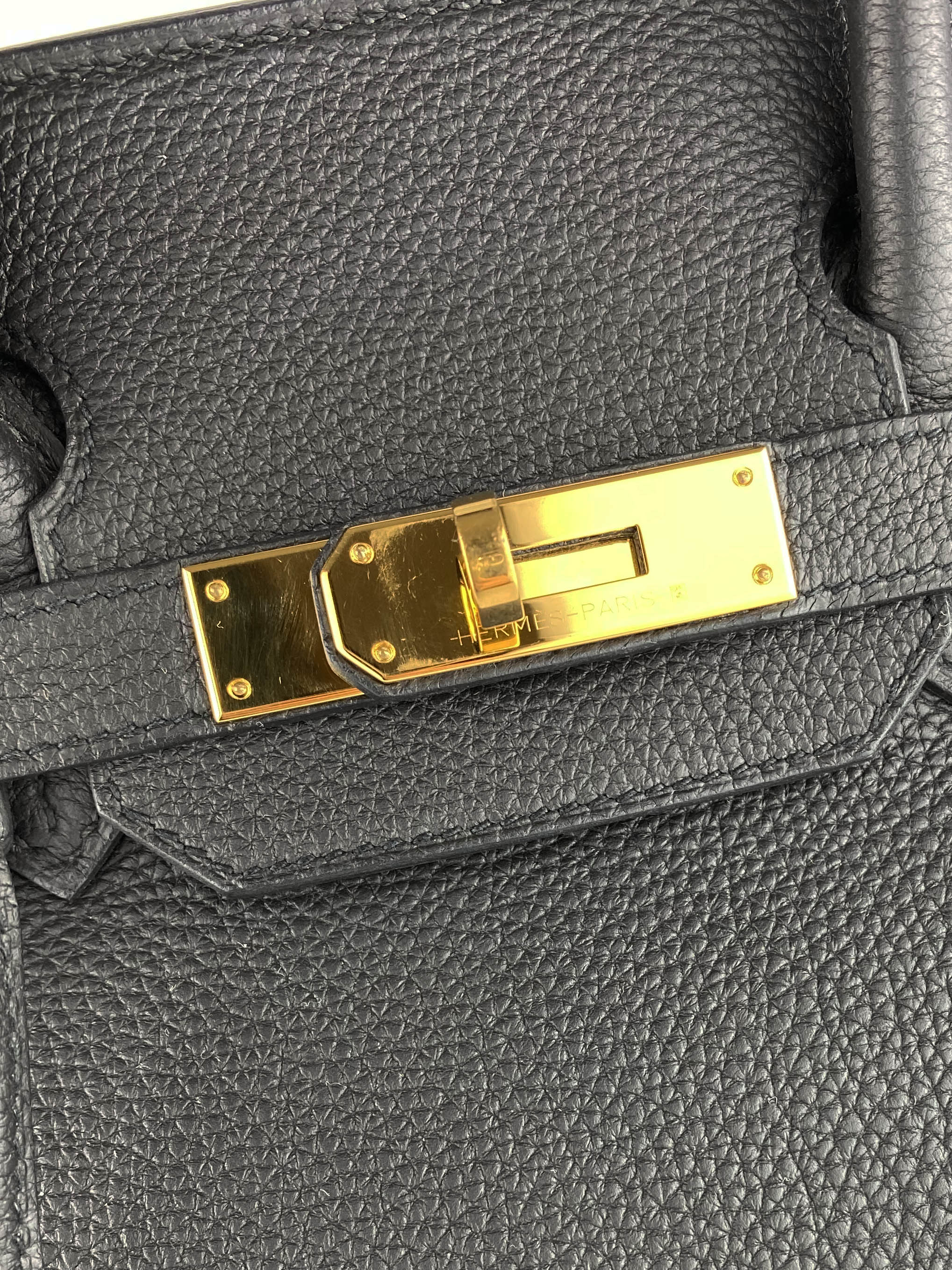 Authentic Hermes Birkin 30 Black Togo Leather Handbag - Luxury Designer Tote Bag for Women, Perfect for Work, Travel & Special Occasions