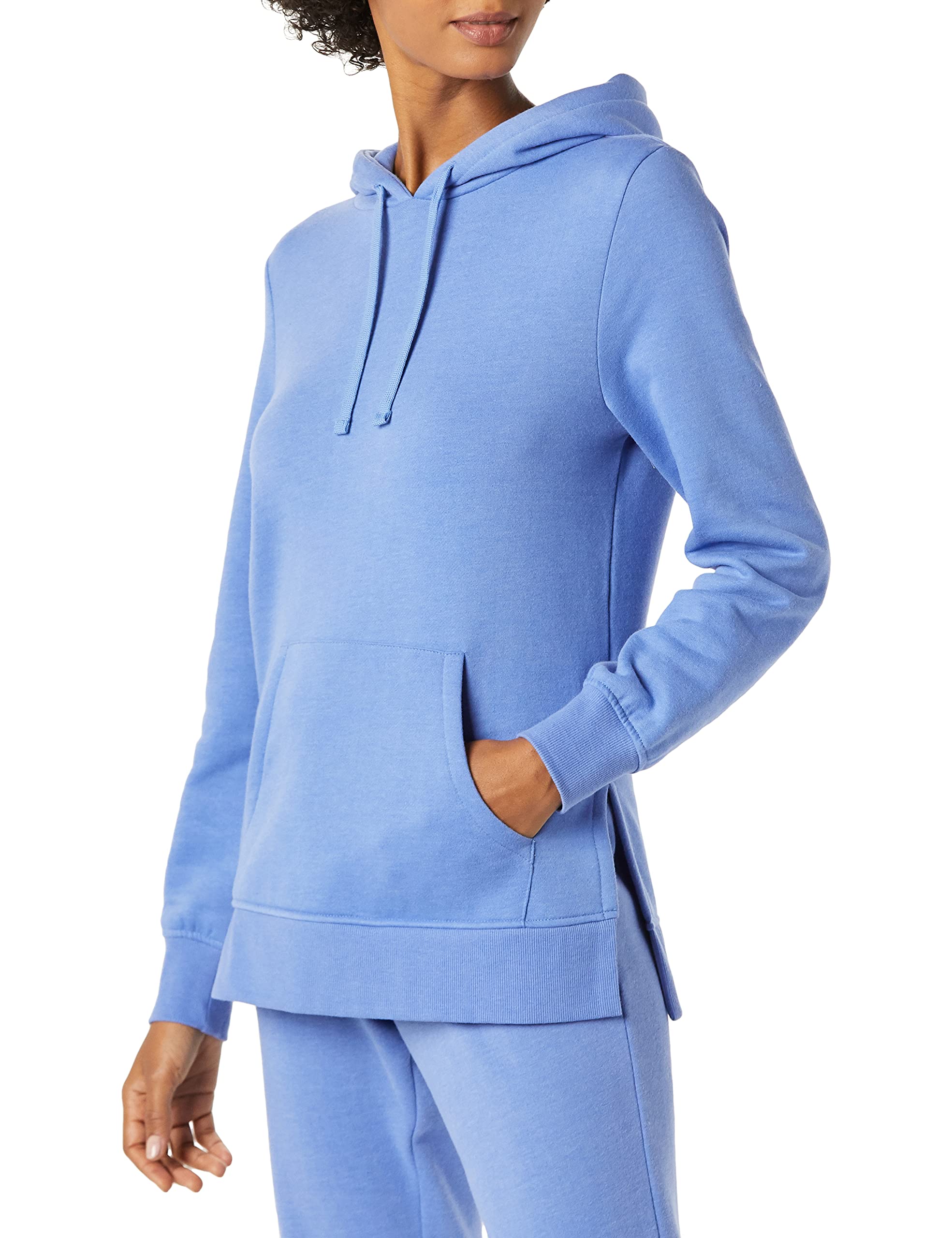 Amazon Essentials Women's Fleece Hooded Tunic Sweatshirt - Cozy Oversized Pullover for Casual Wear, Lounge & Outdoor Activities