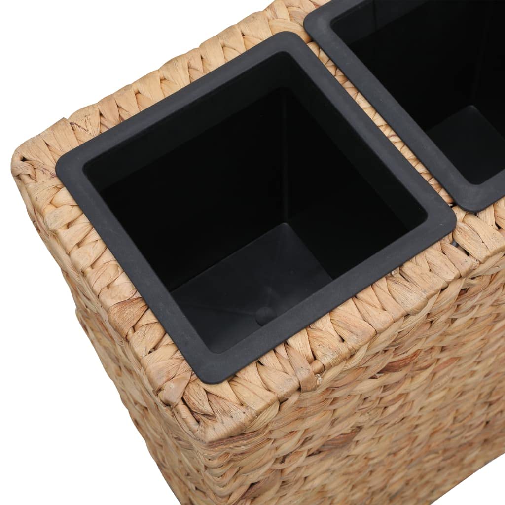 CHARMMA Garden Raised Bed with 4 Pots - 6.5KG Water Hyacinth Planter Box for Outdoor Gardening, Balcony & Patio Decor