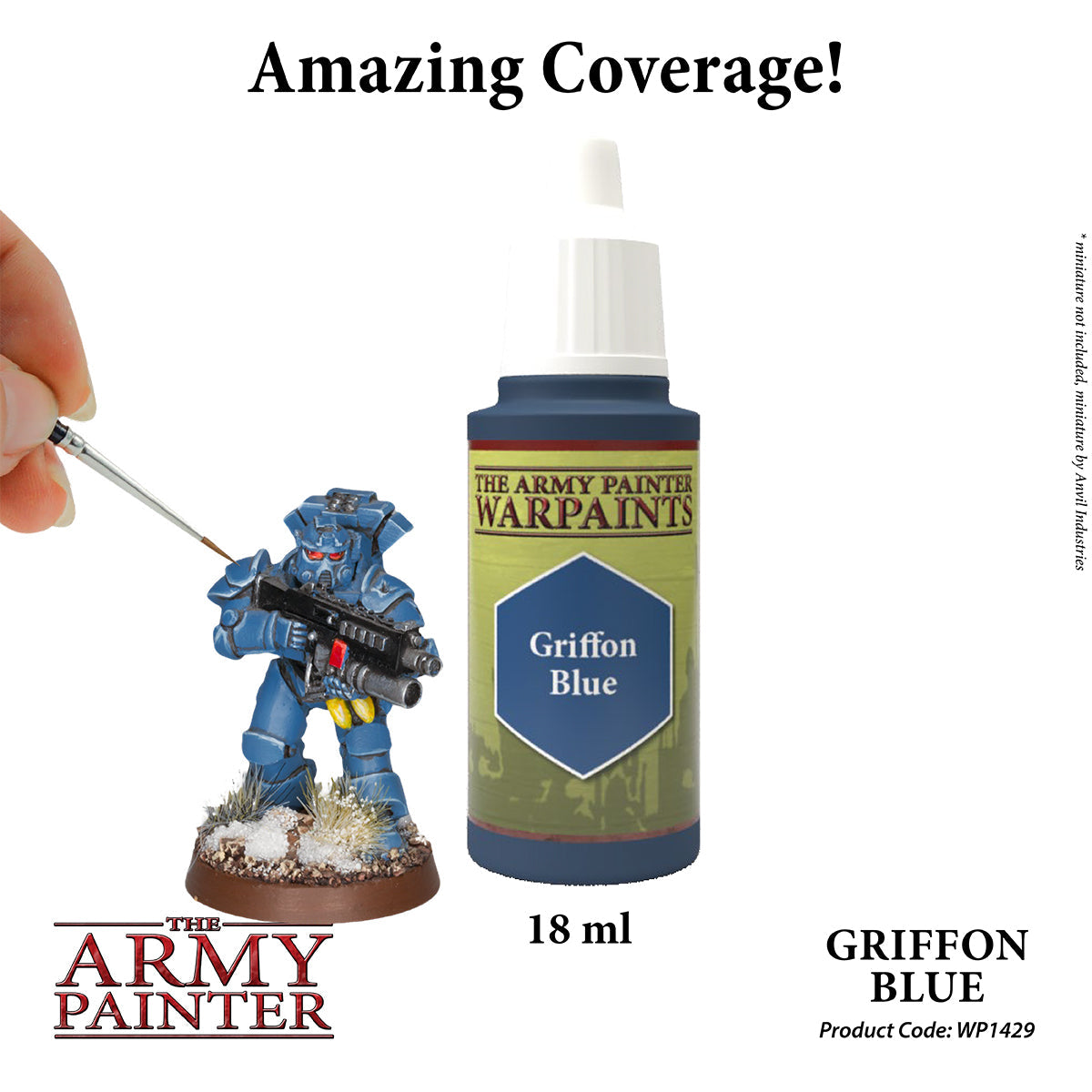 Warpaints: Griffon Blue - High-Quality Acrylic Paint for Miniatures & Models - Perfect for Warhammer, D&D, and Tabletop Gaming