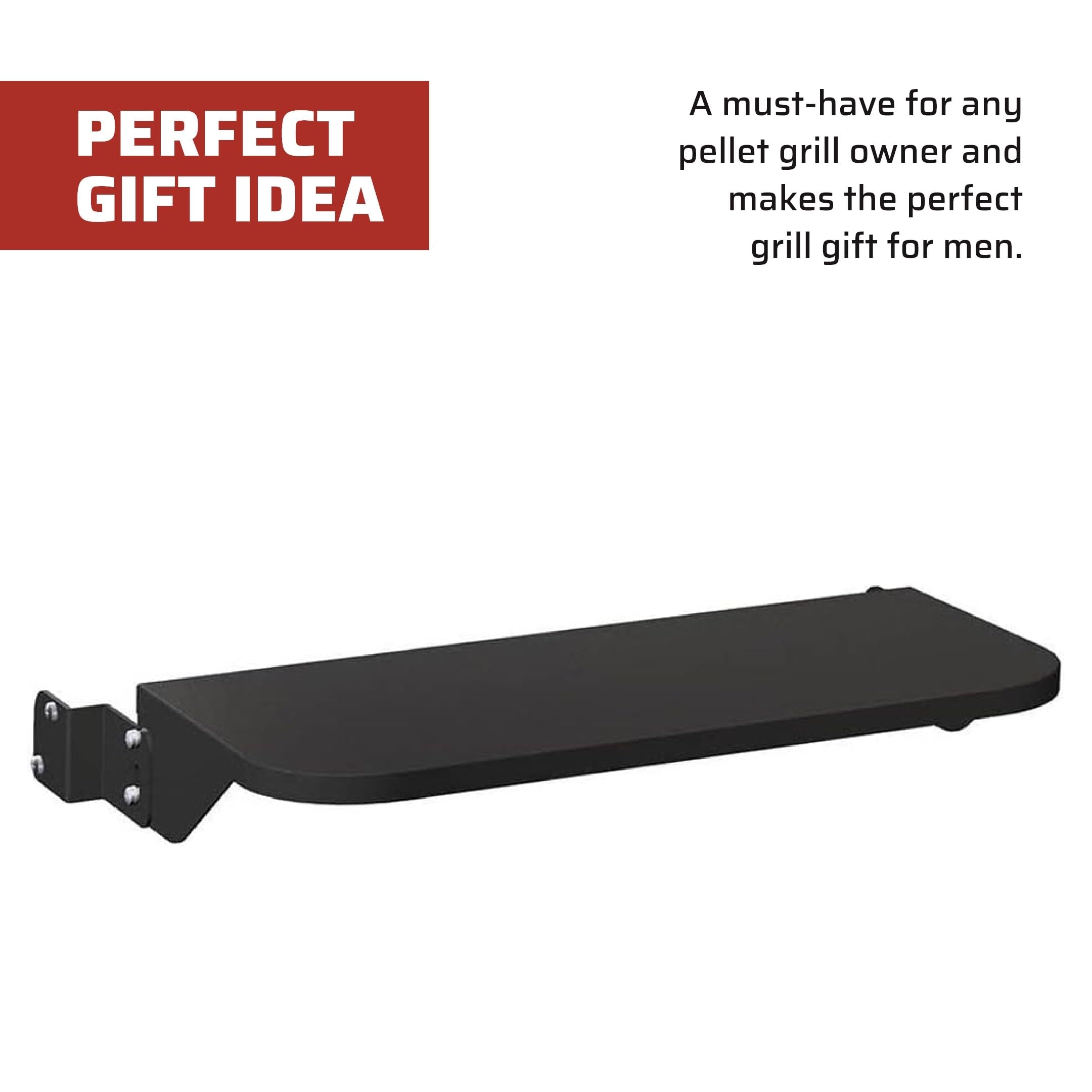 Camp Chef Pellet Grill Folding Front Shelf - 36 Inch Outdoor BBQ Accessory with Heavy-Duty Steel Construction - Perfect for Backyard Grilling, Tailgating & Camping