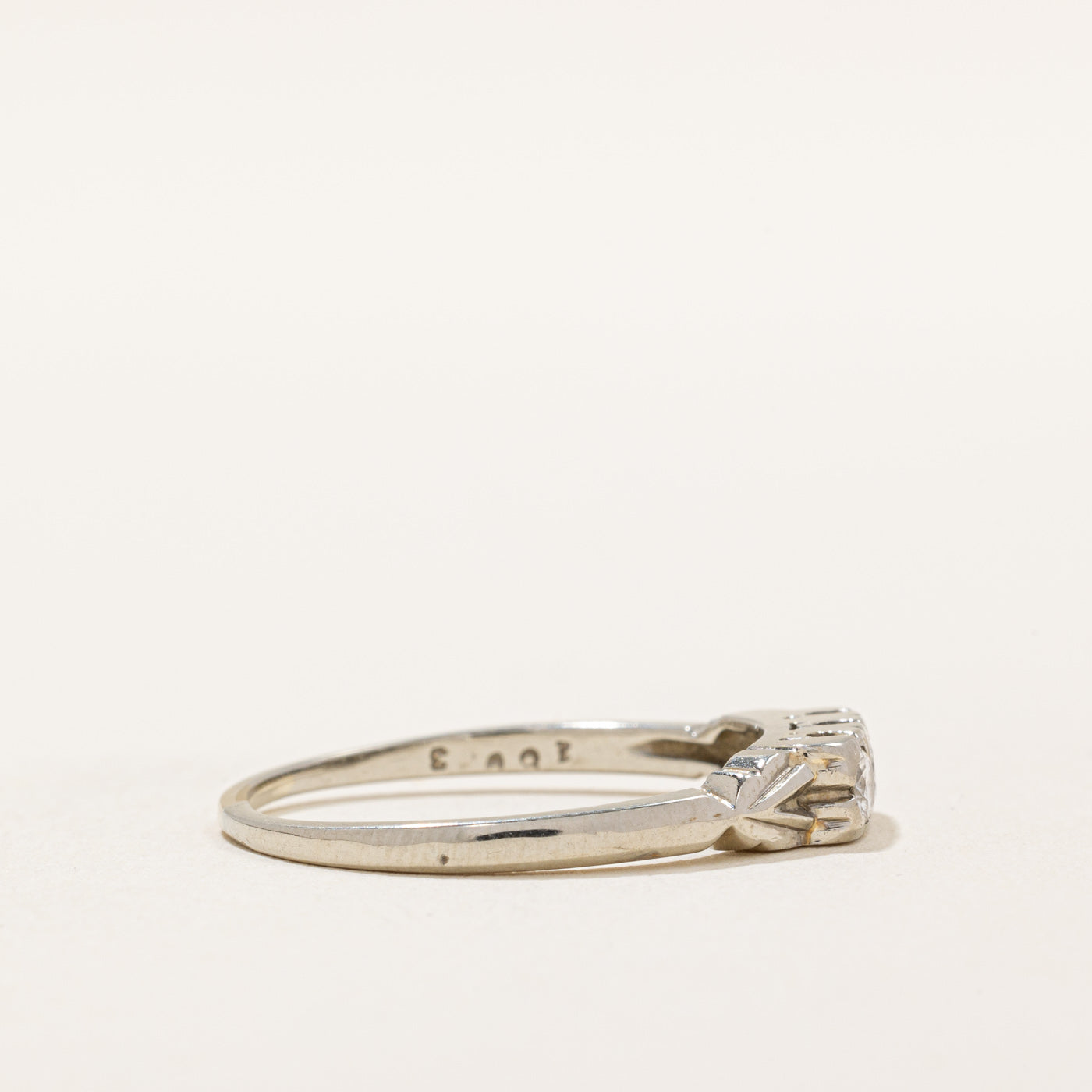 0.21ctw Three Stone Diamond Ring for Women, Size 8.25 - Perfect for Engagement, Wedding, Anniversary & Special Occasions