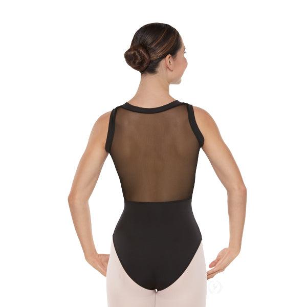 Eurotard Women's Silhouette Mesh Wrap Front Tank Leotard - Dance, Yoga & Performance Wear for Ballet, Gymnastics & Fitness