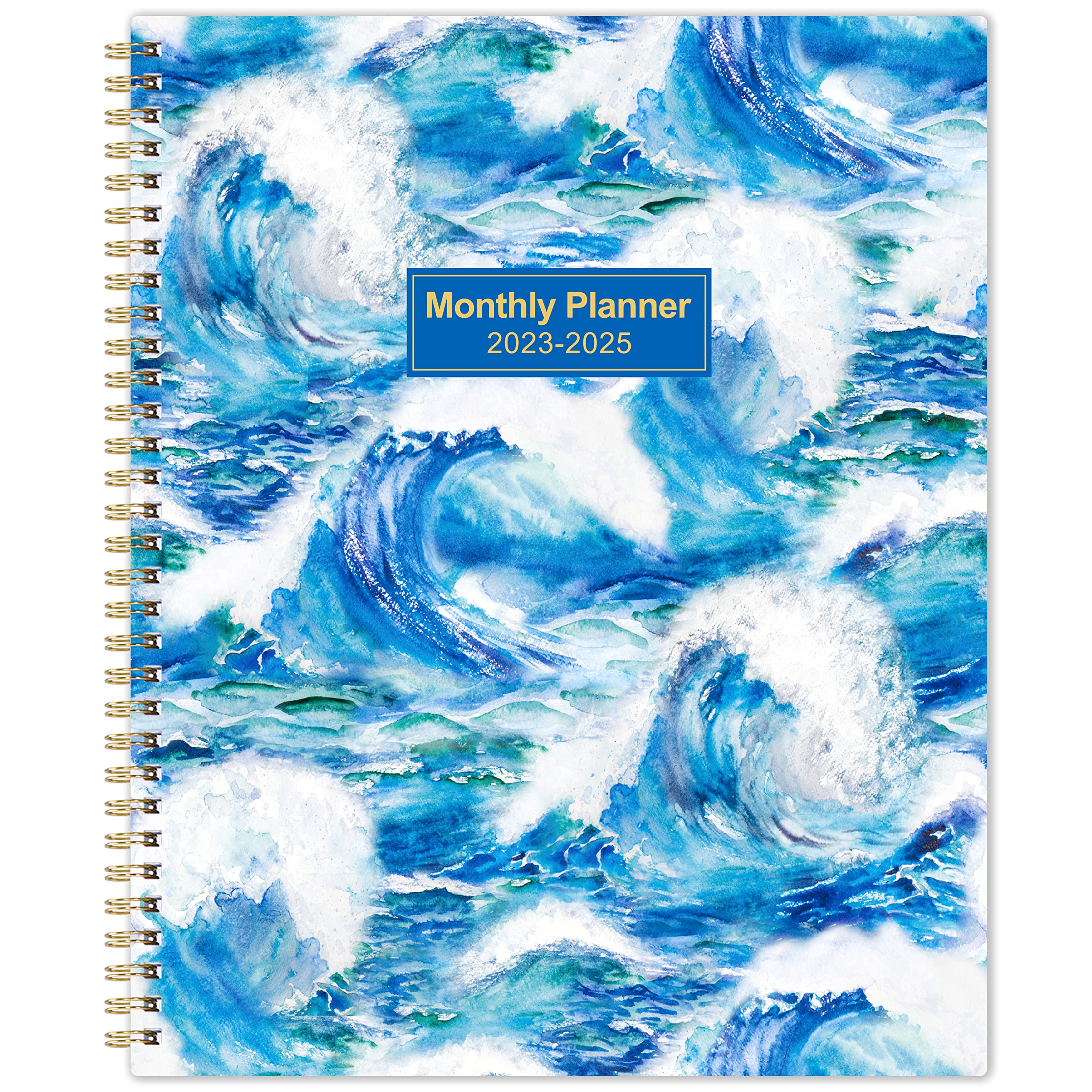 2023-2025 Monthly Planner Calendar - 3 Year Planner (36 Months) with Tabs & Pockets, 9x11 Inch Twin-Wire Binding, Inspirational Quotes - Perfect for Work, School, Business Planning & Goal Tracking