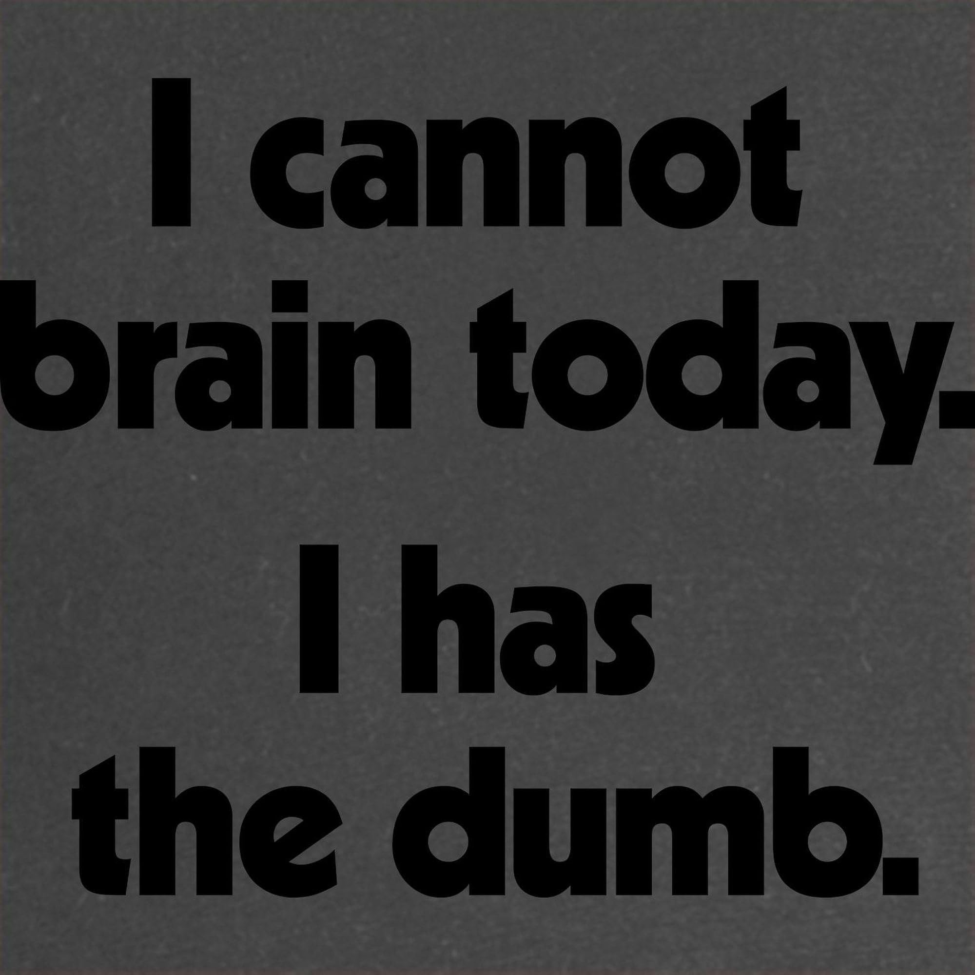 CafePress 'I Cannot Brain Today' Maternity T-Shirt for Women - Soft Ruched Side Dark Tee for Pregnancy Comfort | Perfect for Casual Wear, Baby Showers & Relaxing at Home