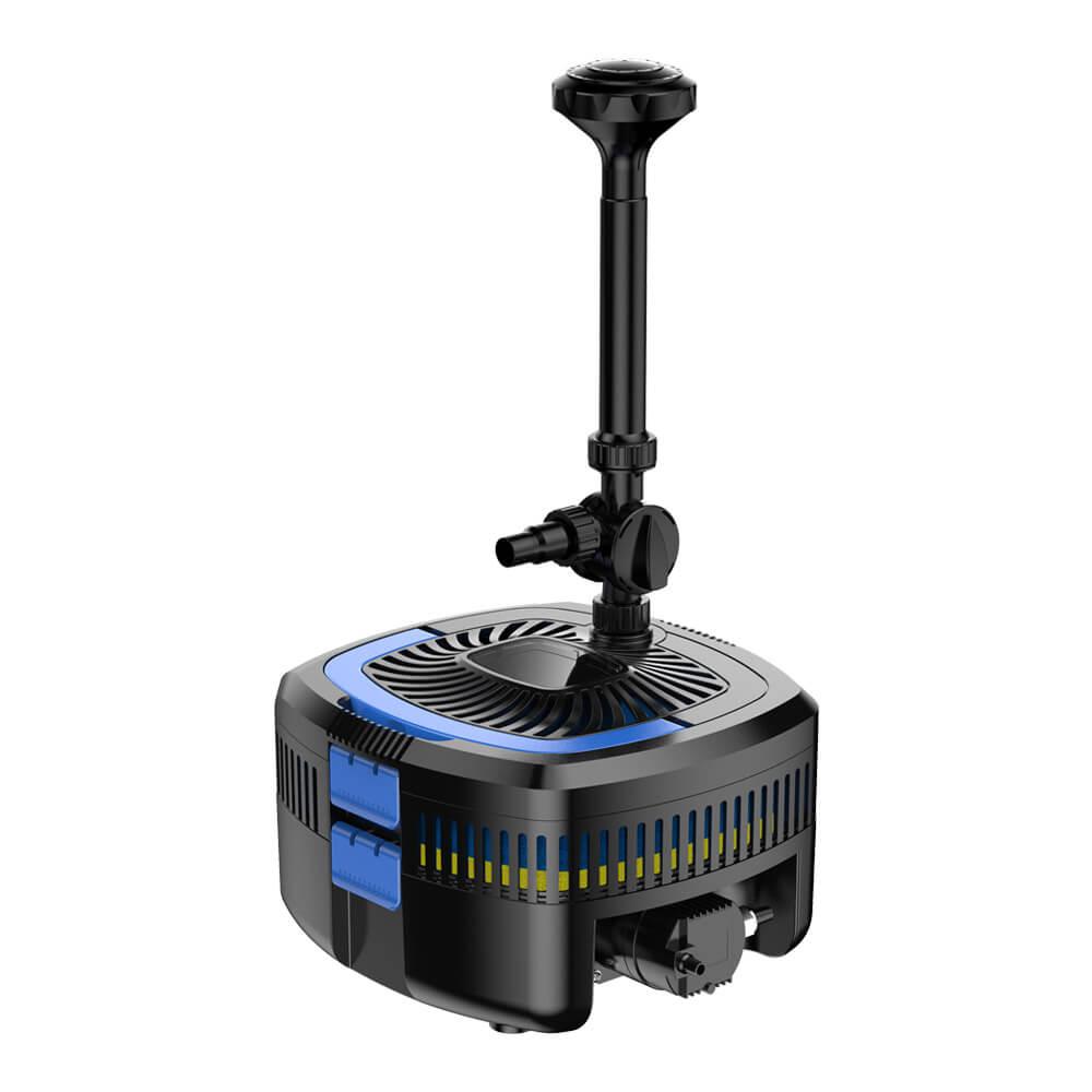AllPondSolutions 5200L/H All-in-One Pond Pump with Filter & UV Sterilizer - Perfect for Koi Ponds, Water Gardens, and Outdoor Fountain Systems