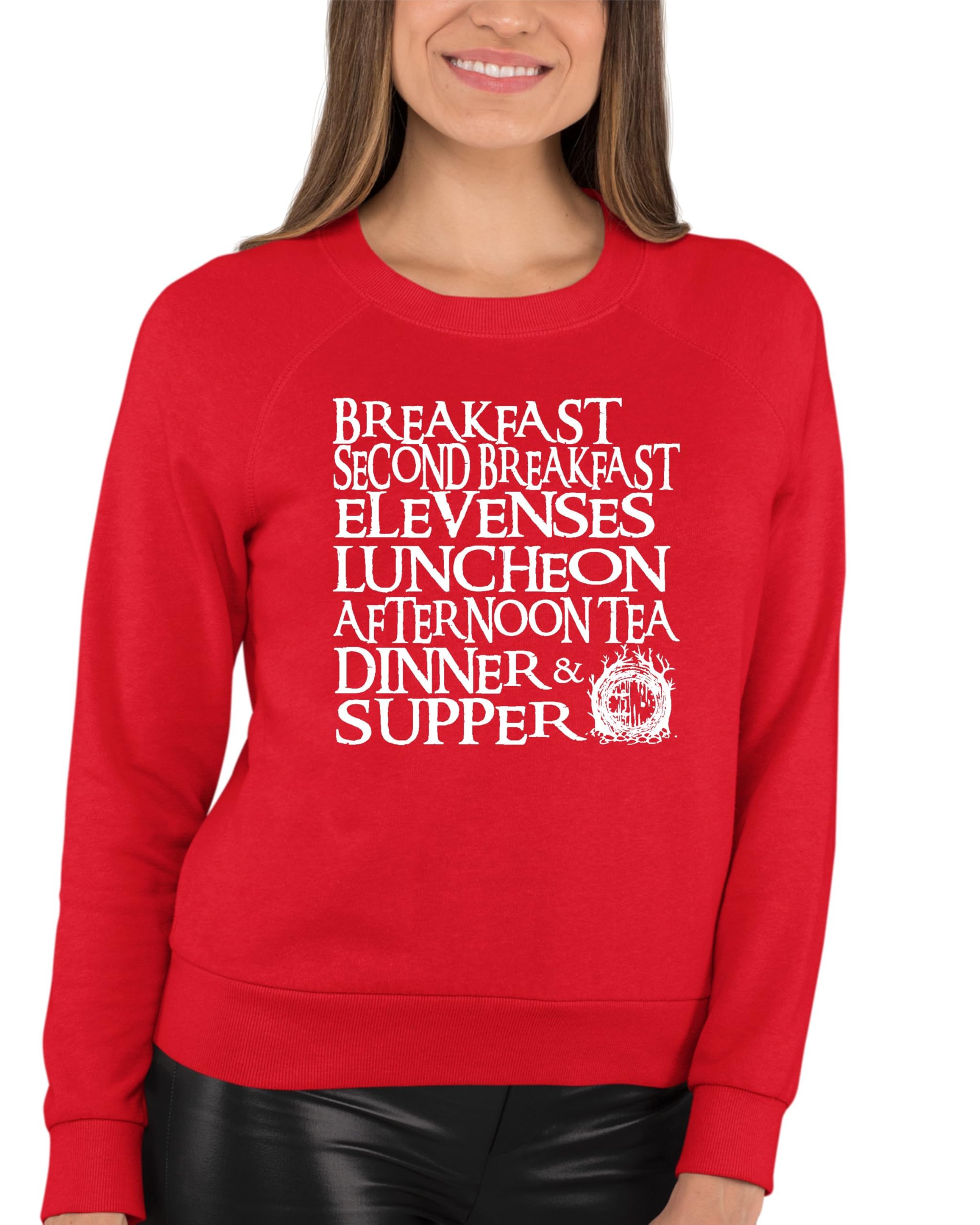 Go All Out Adult The Seven Daily Meals Sweatshirt Crewneck - Comfortable Casual Pullover for Men & Women | Perfect for Daily Wear, Lounge, and Street Style