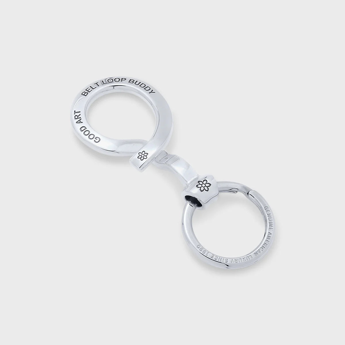 Hollywood Brass Belt Loop Buddy - Premium Metal Keychain for Keys, Badges & Accessories - Perfect for Work, Travel & Everyday Carry