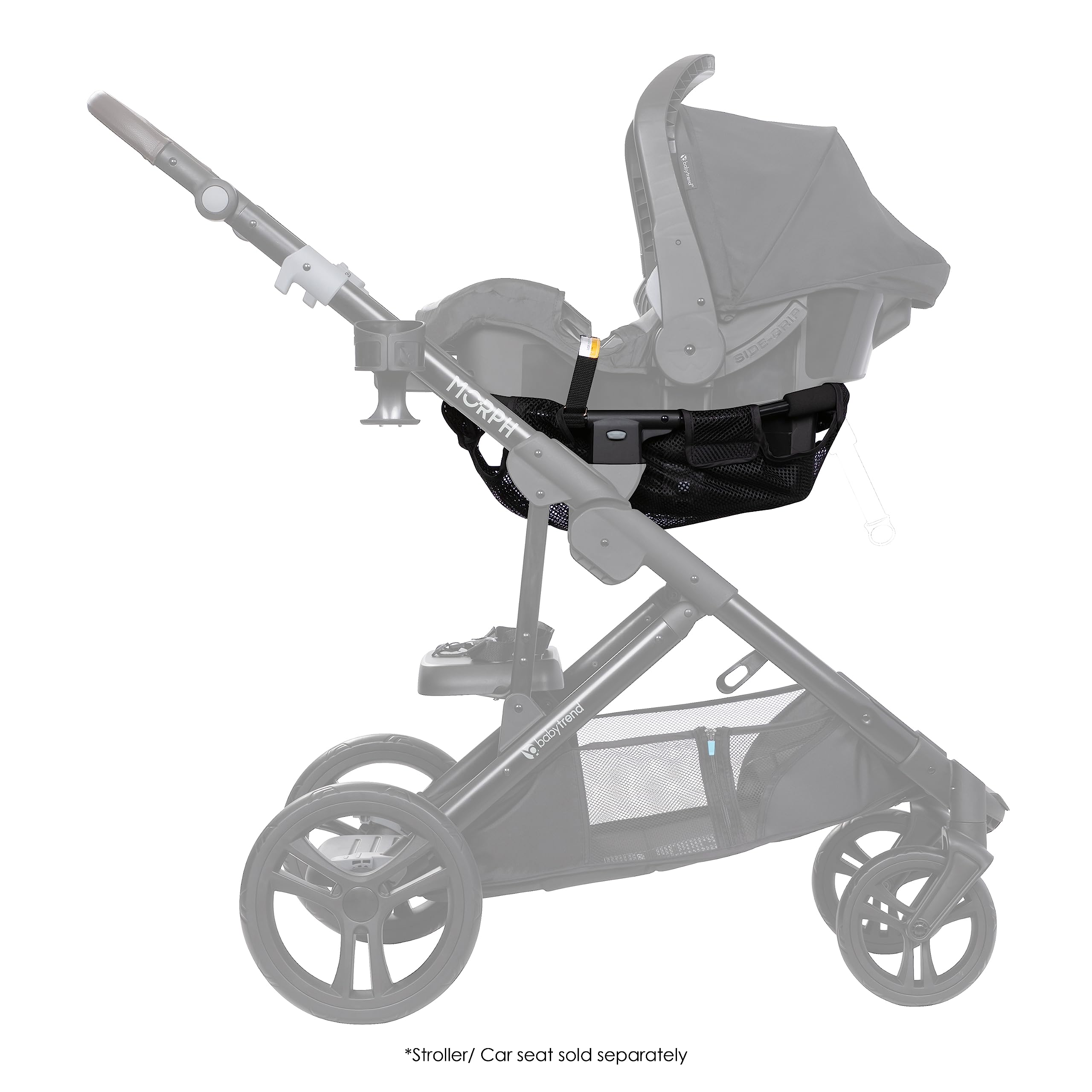 Baby Trend Morph Single to Double Stroller with Infant Car Seat Adapter | Convertible Travel Stroller for Twins or Siblings | Perfect for Shopping, Travel & Daily Walks