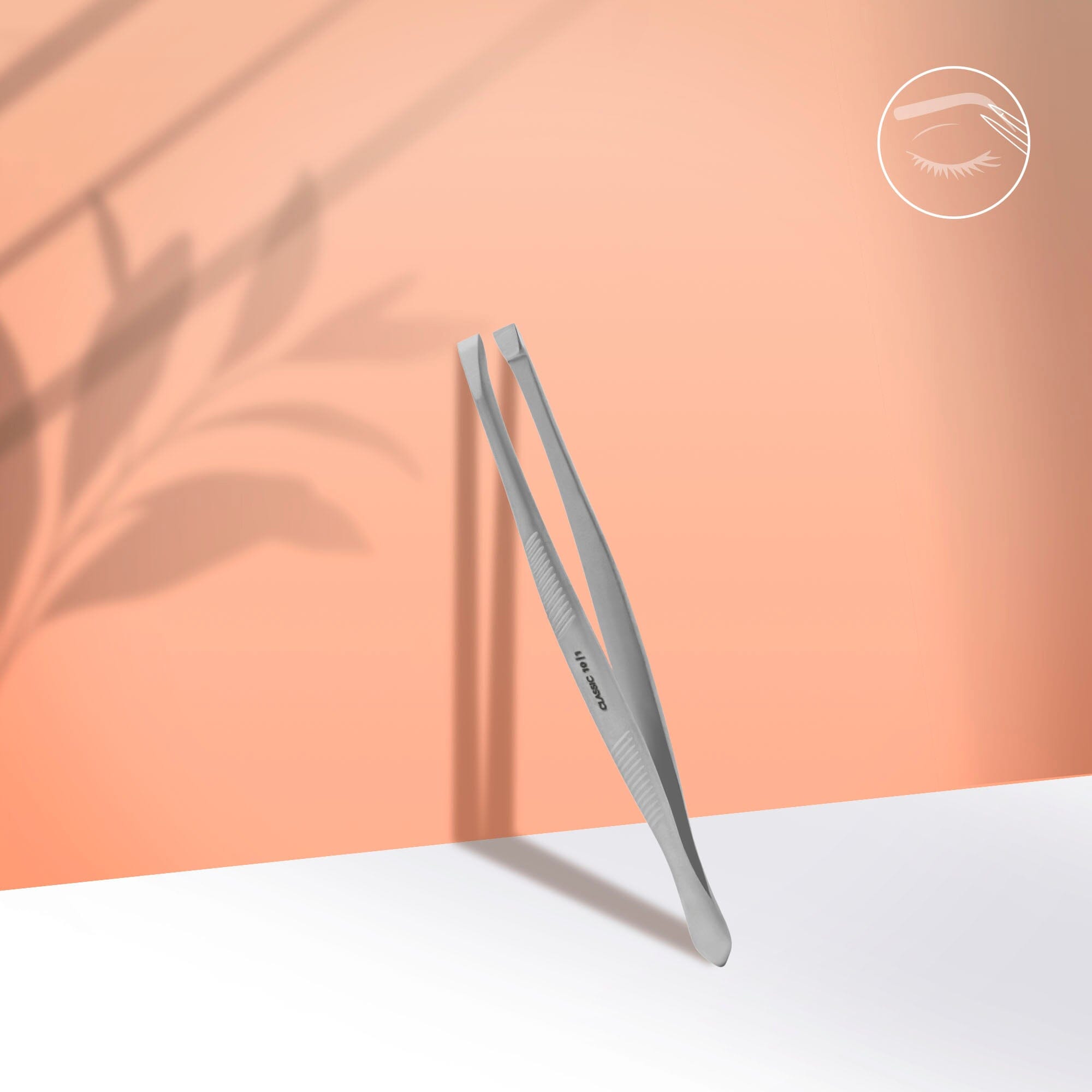 Staleks Classic 10 Wide Slant Eyebrow Tweezers - Precision Grooming for Perfect Brows at Home or Salon