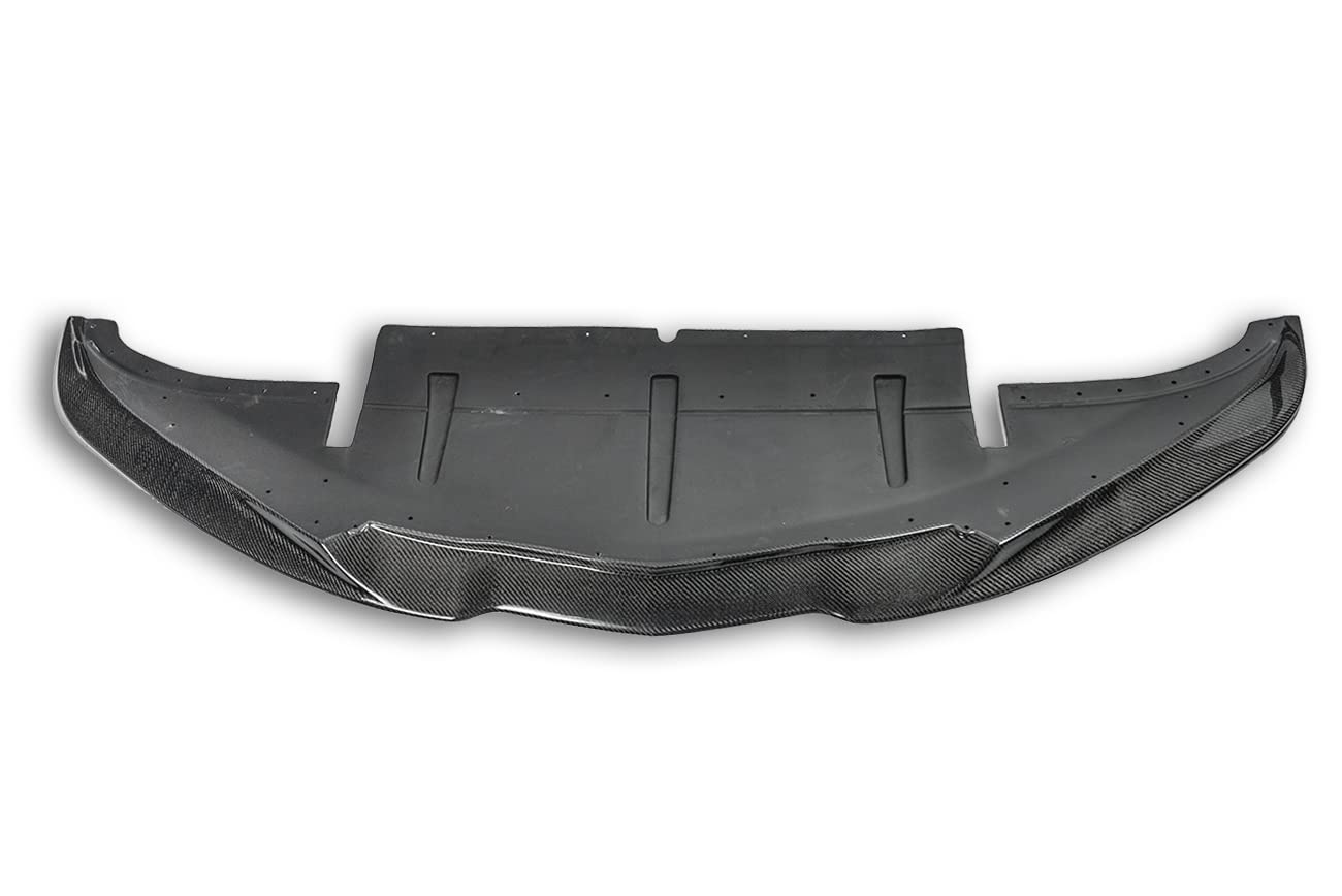 2014-2019 Chevrolet Corvette C7 Carbon Fiber Front Bumper Lower Lip Splitter - Aero Bottom Line Style Replacement Part | Perfect for Car Enthusiasts & Performance Upgrades