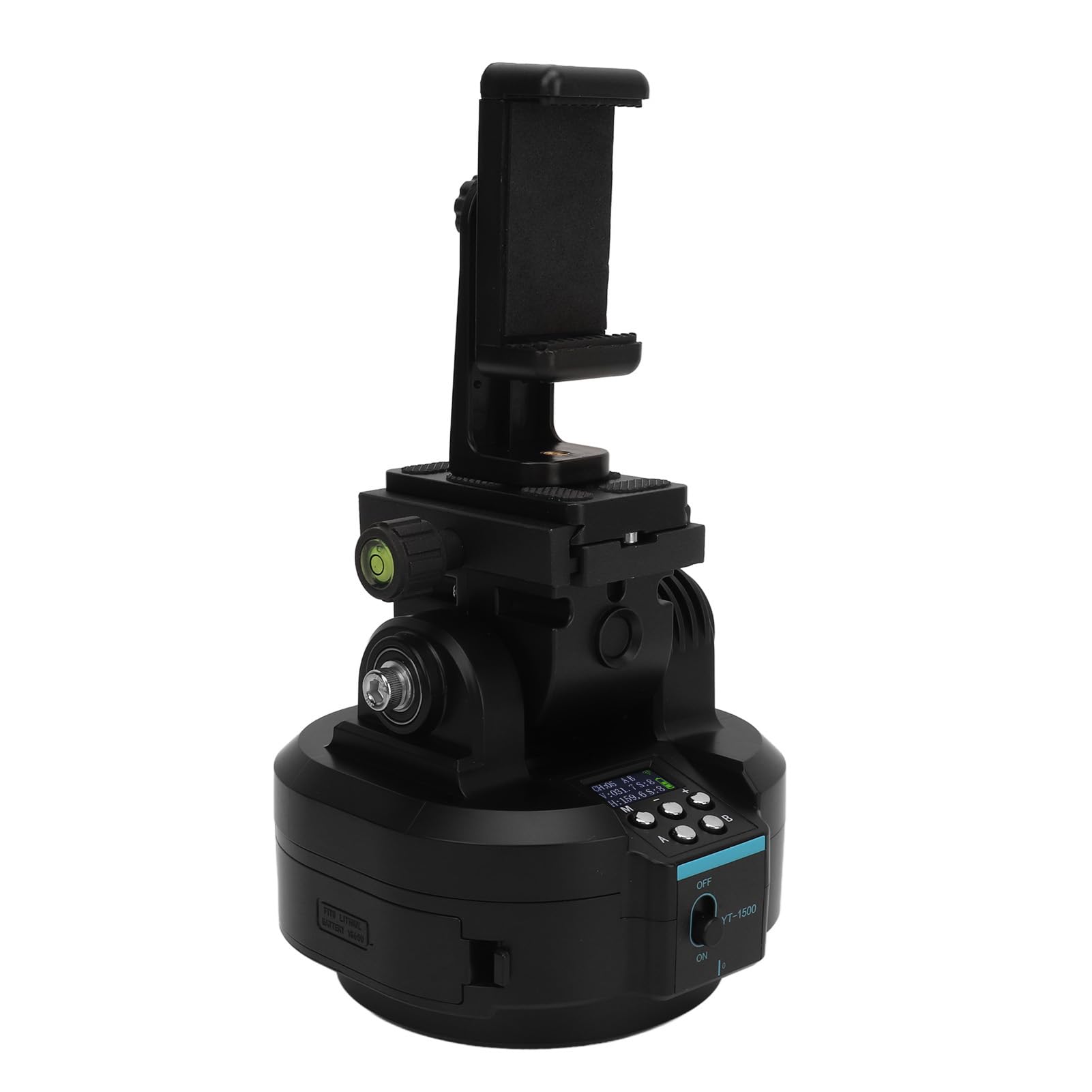 Tbest 2.4G Wireless Motorized Pan Tilt Head - 360° Panoramic Remote Control Tripod Mount for Smartphone & Camera | Perfect for Vlogging, Live Streaming & Time-Lapse Photography