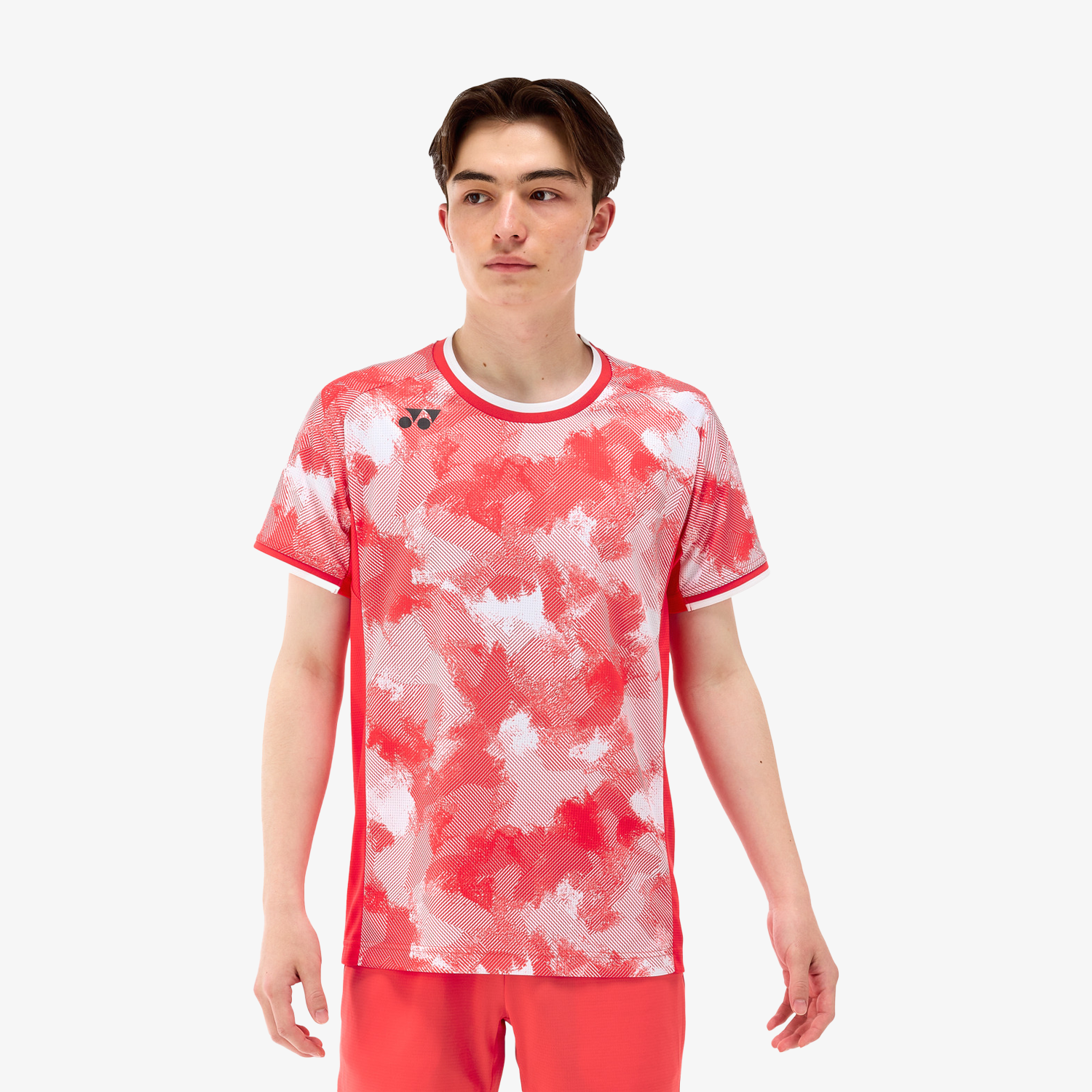 Yonex Men's Tennis Shirt 10575 - Breathable Quick-Dry Performance Polo for Sports & Training - Pearl Red - Ideal for Tennis, Golf & Outdoor Activities