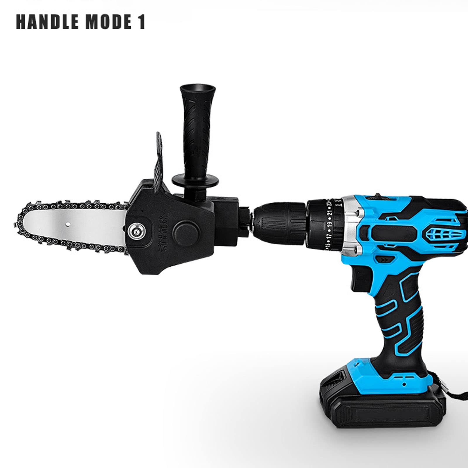 **Cordless Reciprocating Saw & Mini Chainsaw Attachment – Electric Drill Saw for Wood Cutting & Drilling | Portable DIY Tool for Home Renovation & Woodworking Projects**
