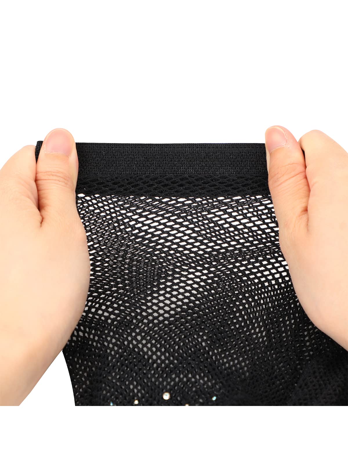Sparkly Rhinestone Fishnet Stockings for Women - High Waist Sexy Glitter Tights | Perfect for Parties, Cosplay & Night Out