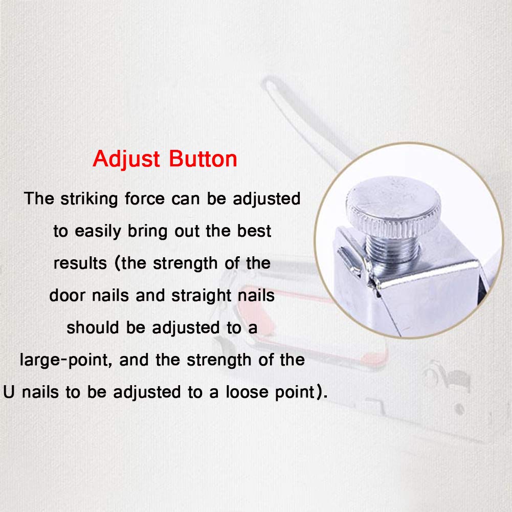 Heavy Duty Manual Staple Gun Kit - 3-in-1 Steel Tacker Tool for Upholstery, Carpentry & Home Decor with 3000 Staples (19×16.2×2.8cm) - Perfect for Furniture Repair, DIY Projects & Crafting
