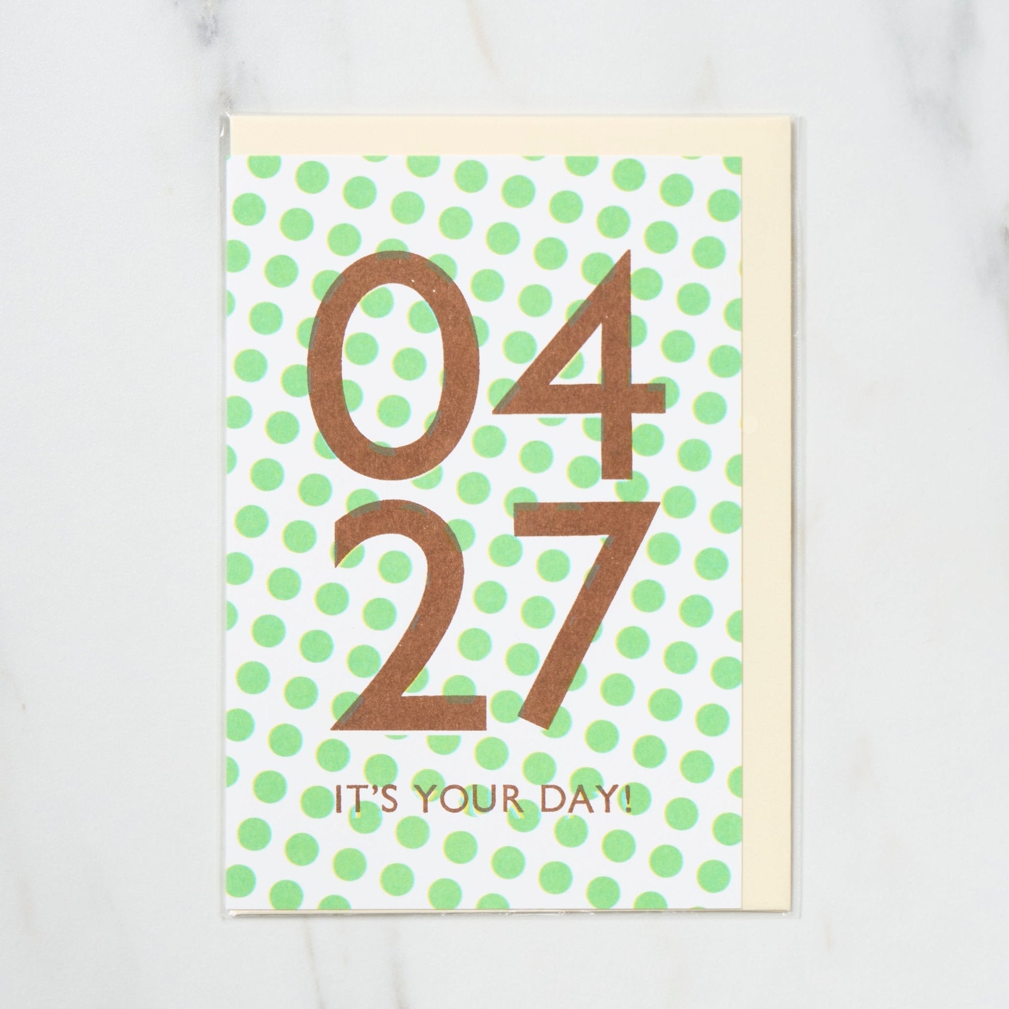 365 Find Your Day Card - April Edition | Premium Letterpress Greeting Card for Birthdays, Anniversaries & Special Occasions