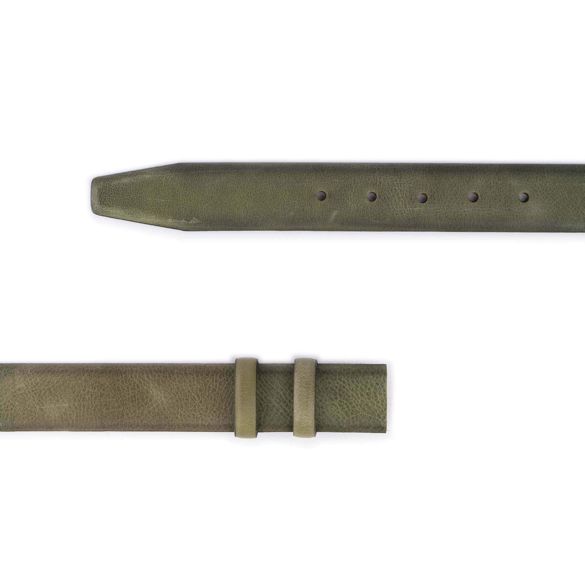 Genuine Olive Green Leather Strap Replacement for Dunhill Buckles - Perfect for Watch Bands, Handbag Straps & Accessory Repair