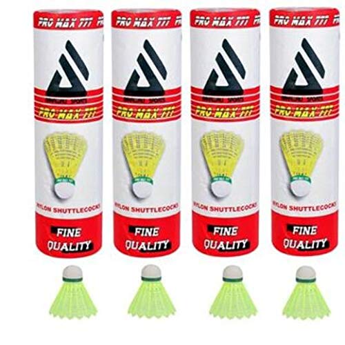 Premium CASHWIN Pro Max Nylon Badminton Shuttlecocks - 6 Pack | Durable & Consistent Flight for Training & Competitive Play | Ideal for Indoor/Outdoor Badminton, Backyard Games & Gym Practice