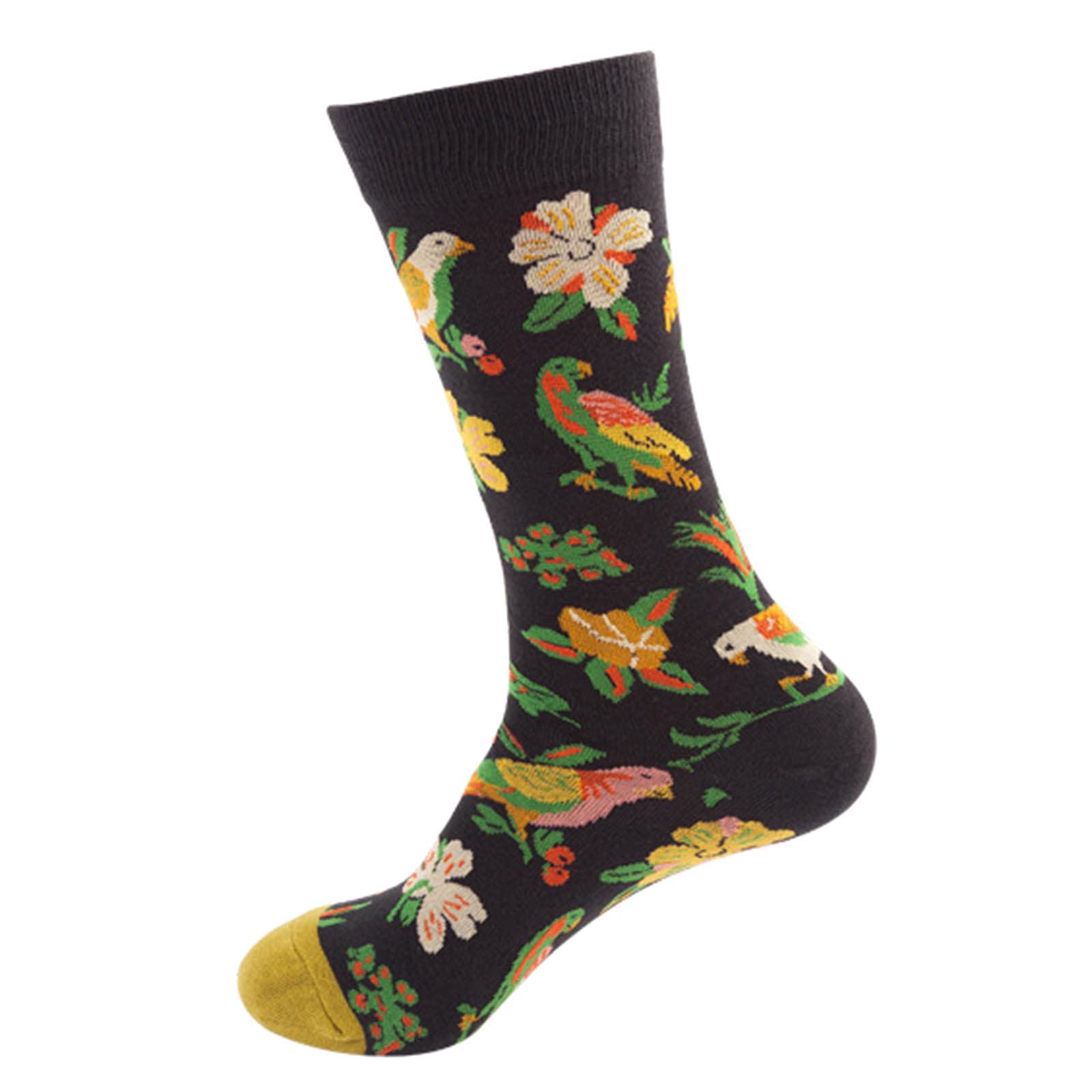 Funny Printed Cotton Socks for Women & Men - Long Novelty Socks with Cute Designs - Perfect Gift & Summer Wear for Casual, Workout & Lounge