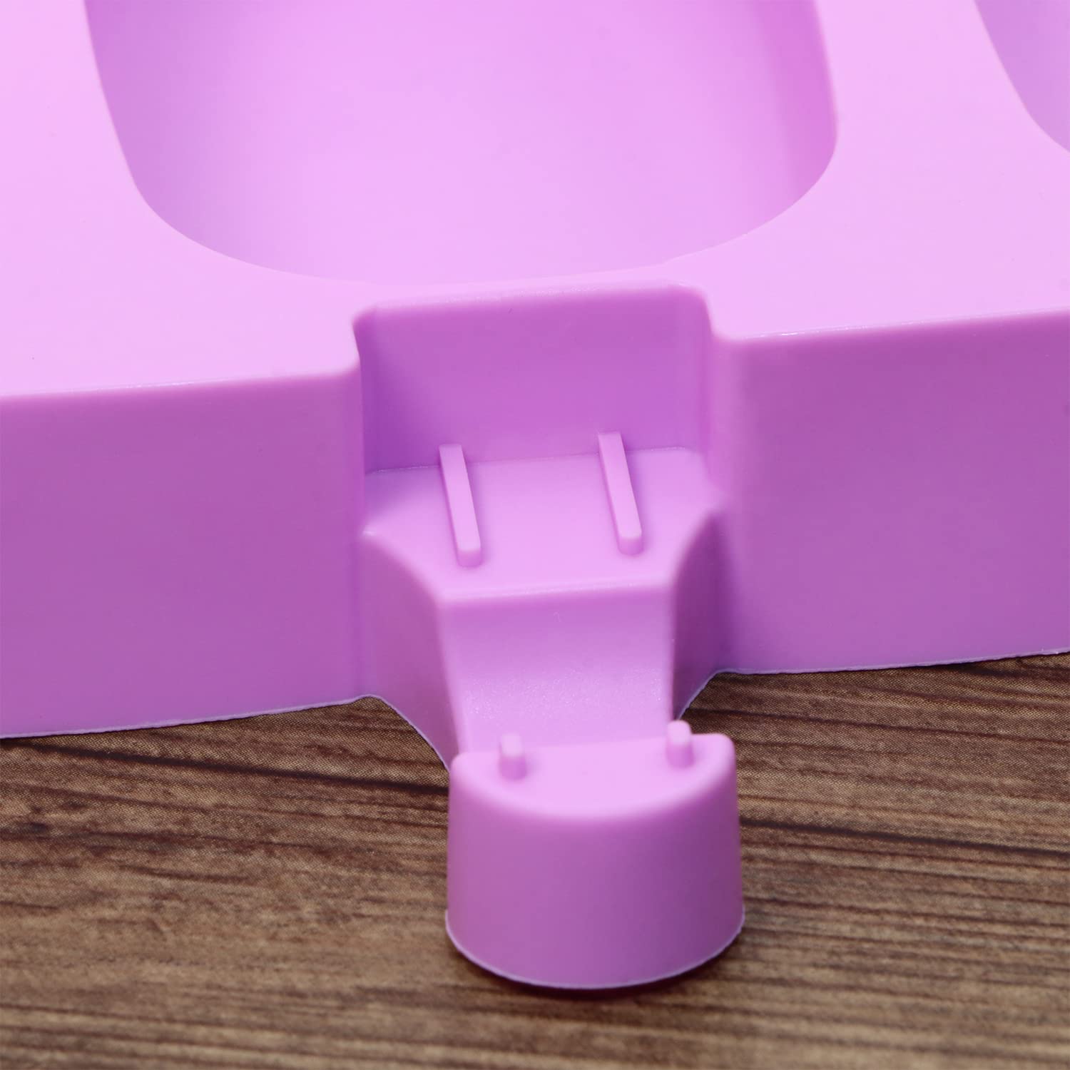 Mini Skater Ice Cream Silicone Molds with Lid - 3 Cavity Oval Cake Pop Molds for DIY Cakesicles, Ice Pops & Homemade Treats - Perfect for Birthday Parties, Summer Desserts & Kids Snacks (2Pcs)