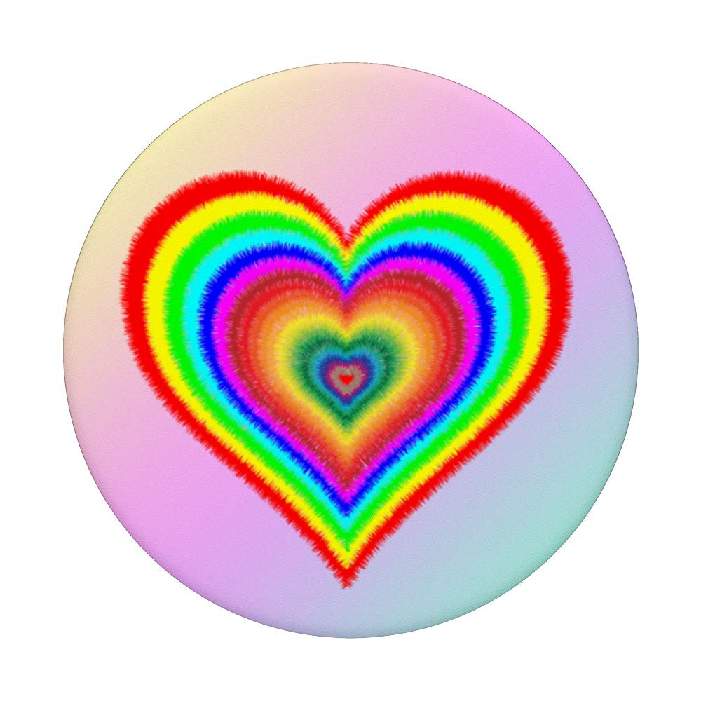Gay Pride Rainbow Heart LGBTQ+ Equality Symbol - Perfect for Pride Parades, LGBTQ+ Events & Ally Support