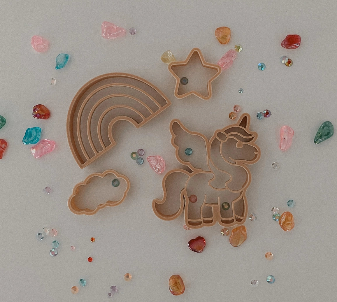 Eco-Friendly Unicorn Playdough Cutter Set for Kids - Sensory Play & Creative Fun - Perfect for Birthday Gifts, Classroom Activities & DIY Crafts