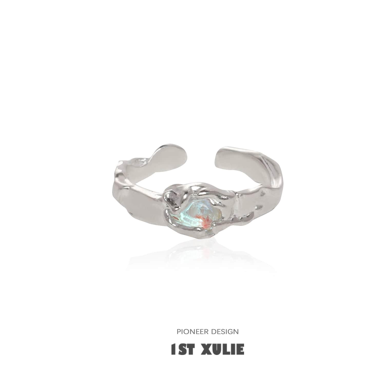 Moonstone Sterling Silver Adjustable Ring for Women - Elegant Boho Jewelry for Everyday Wear, Gift Giving & Special Occasions