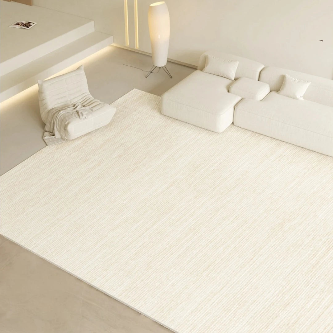 Luxury Belen Velvet Textured Waterproof Area Rug for Living Room - Soft Non-Slip Floor Mat Perfect for Home Decor, Bedroom, and High Traffic Areas