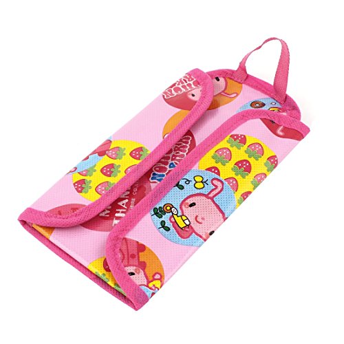 STORE99® Women's Cartoon Rabbit Print Polyester Makeup Bag - Pink Cosmetic Pouch for Travel, Gym & Daily Essentials Storage
